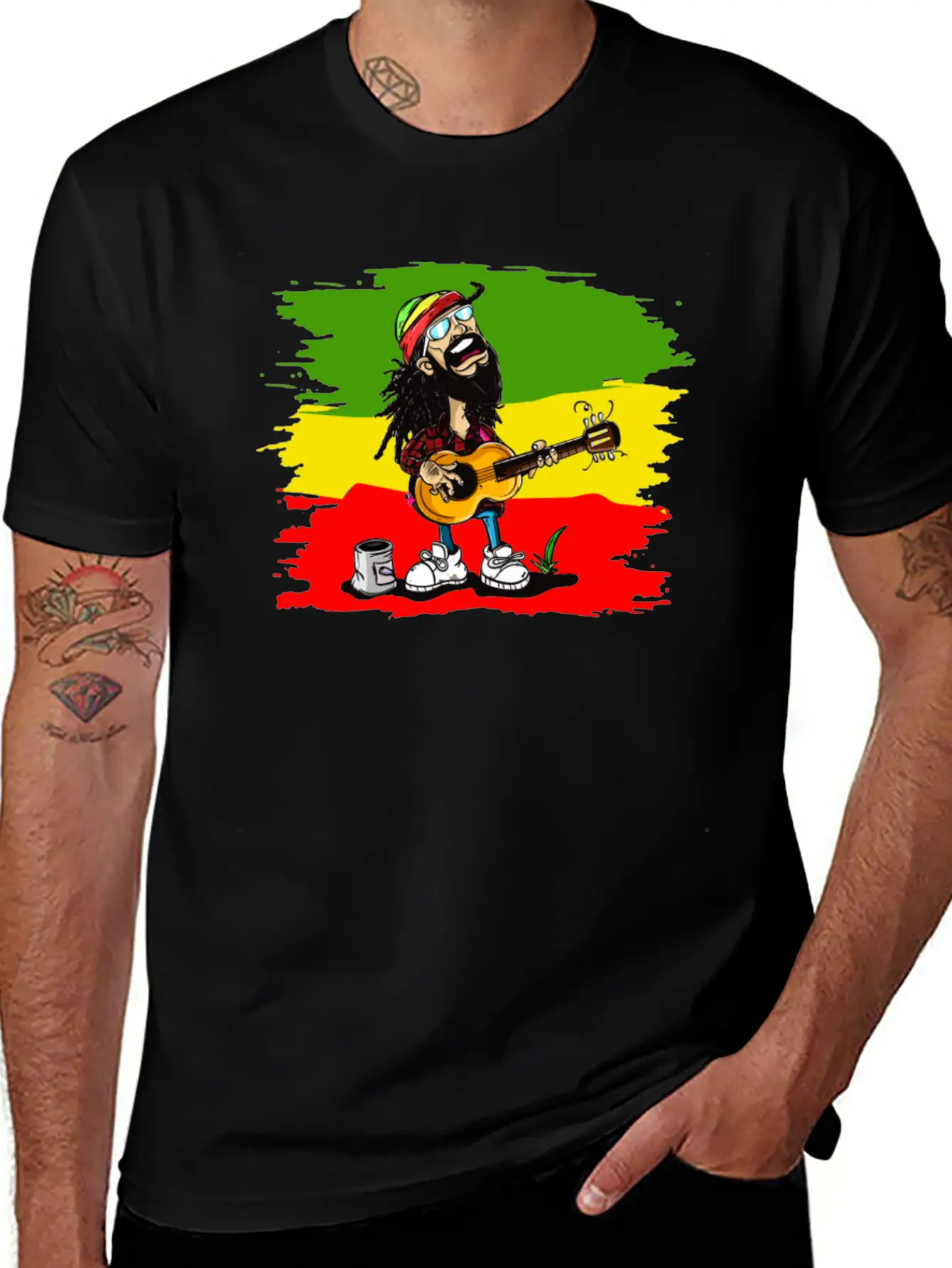 Reggae Rocker Unisex Casual T-Shirt – Clean Design For Daily Comfort