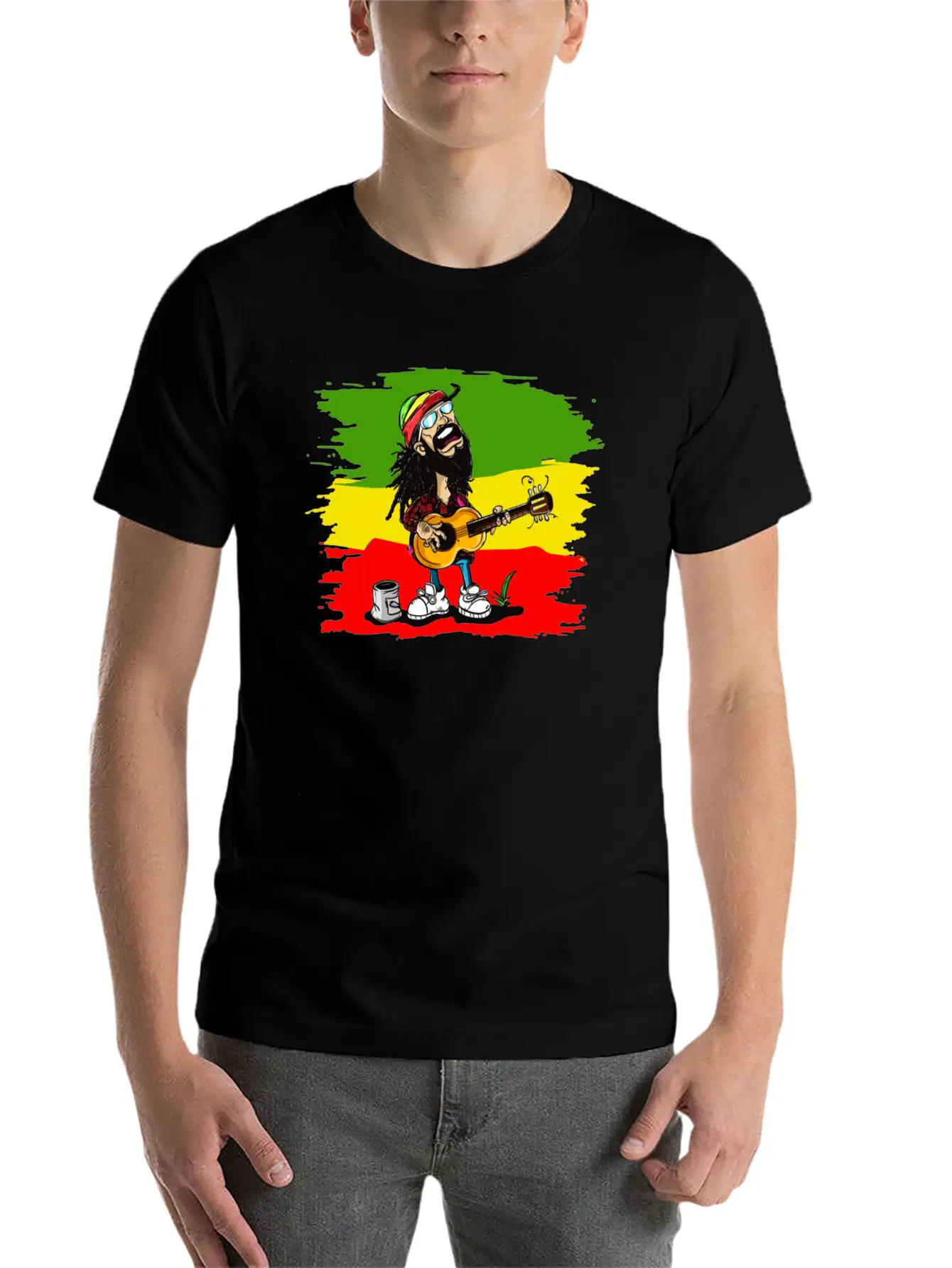 Reggae Rocker Unisex Casual T-Shirt – Clean Design For Daily Comfort