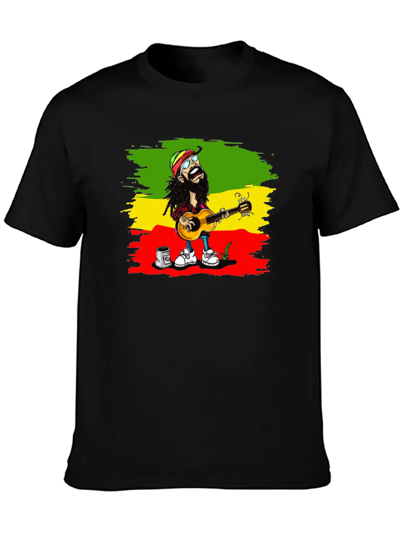 Reggae Rocker Unisex Casual T-Shirt – Clean Design For Daily Comfort