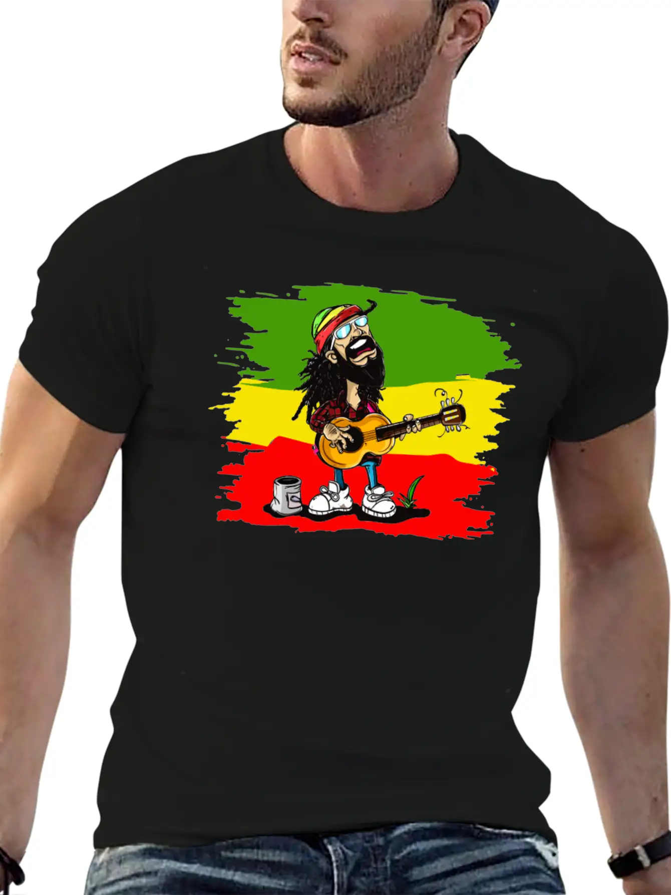 Reggae Rocker Unisex Casual T-Shirt – Clean Design For Daily Comfort