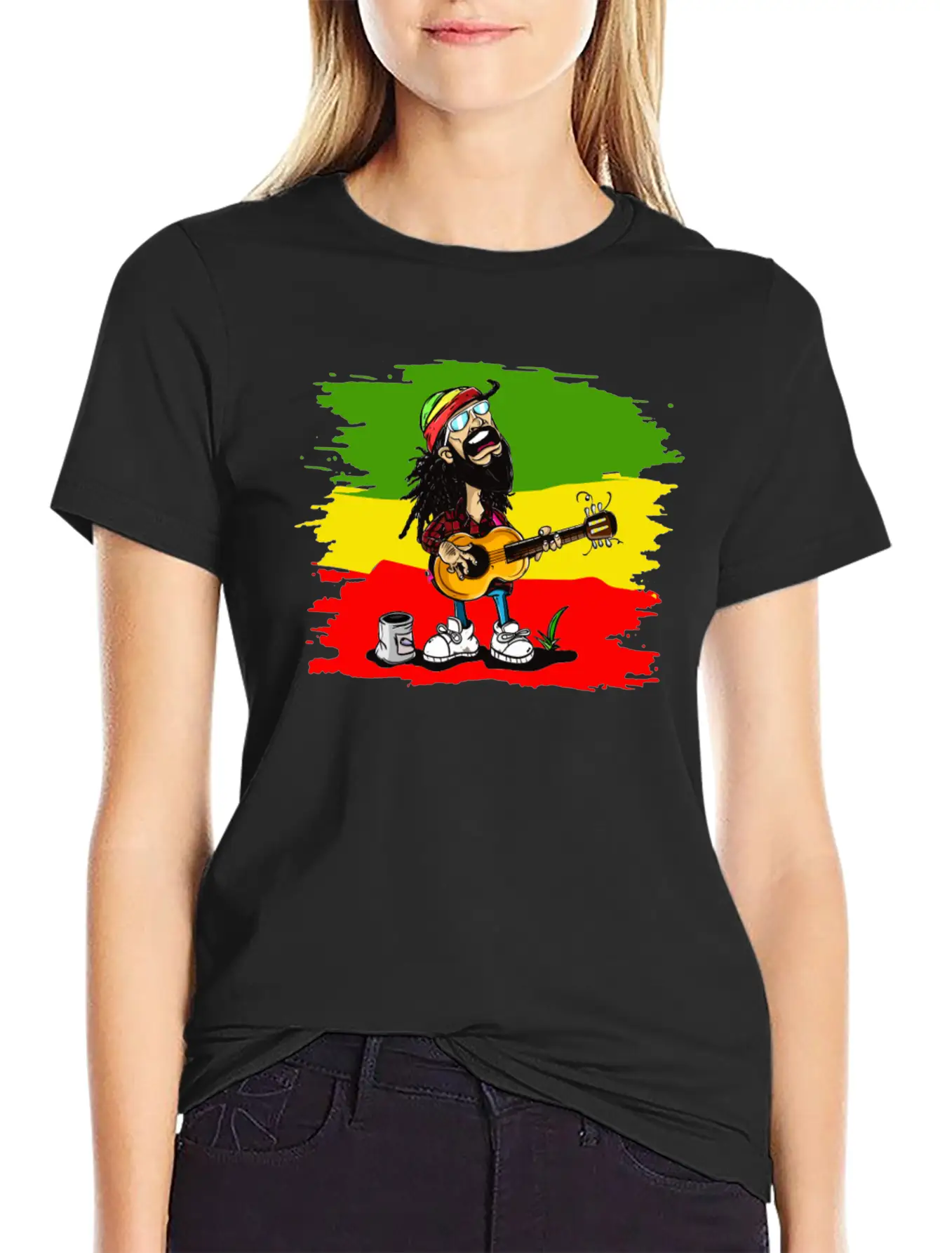 Reggae Rocker Unisex Casual T-Shirt – Clean Design For Daily Comfort