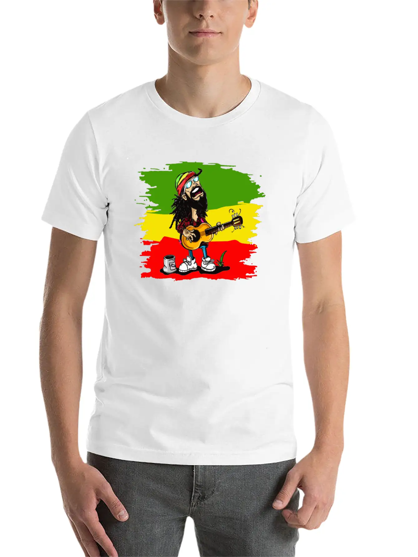 Reggae Rocker Unisex Casual T-Shirt – Clean Design For Daily Comfort
