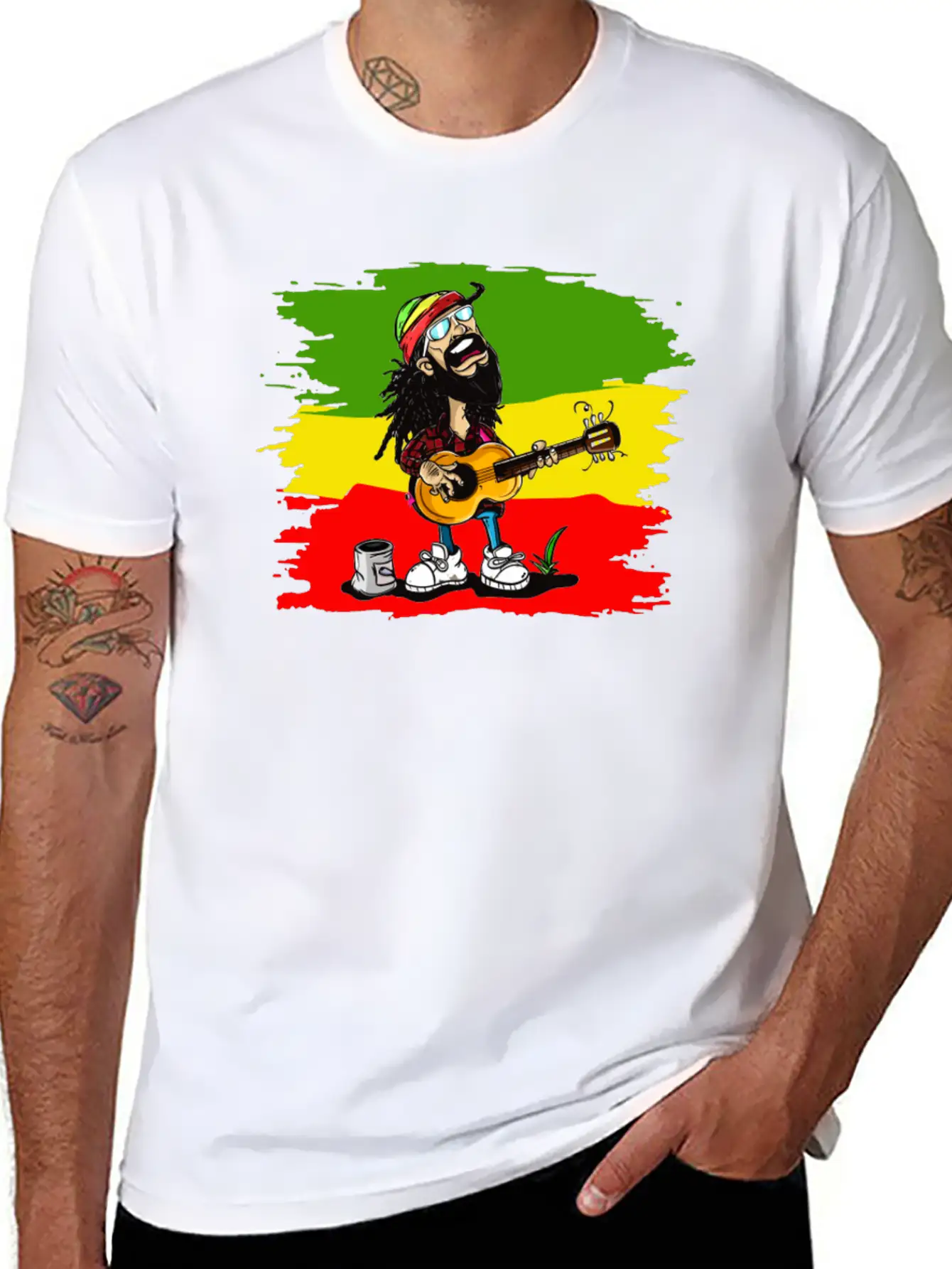 Reggae Rocker Unisex Casual T-Shirt – Clean Design For Daily Comfort