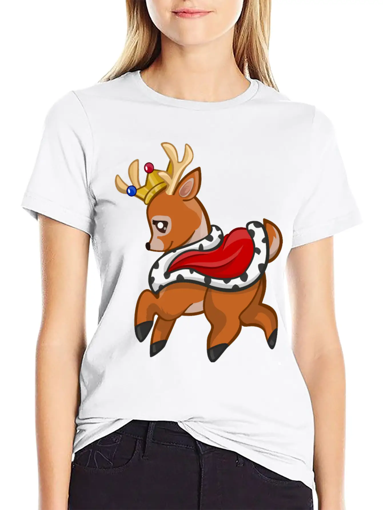 Reh Hirsch Rehkitz Roe Deer Stag Hart Venison5 Classic Fit Graphic Tee For Daily Comfort – Unisex Cotton Shirt