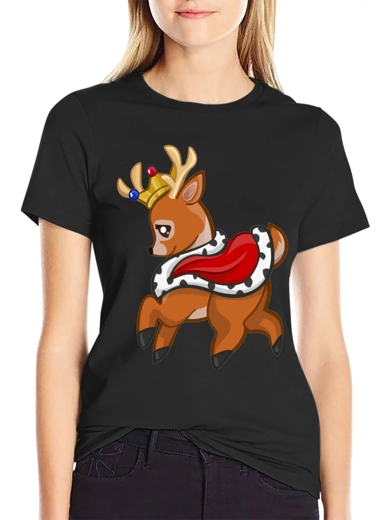 Reh Hirsch Rehkitz Roe Deer Stag Hart Venison5 Classic Fit Graphic Tee For Daily Comfort – Unisex Cotton Shirt