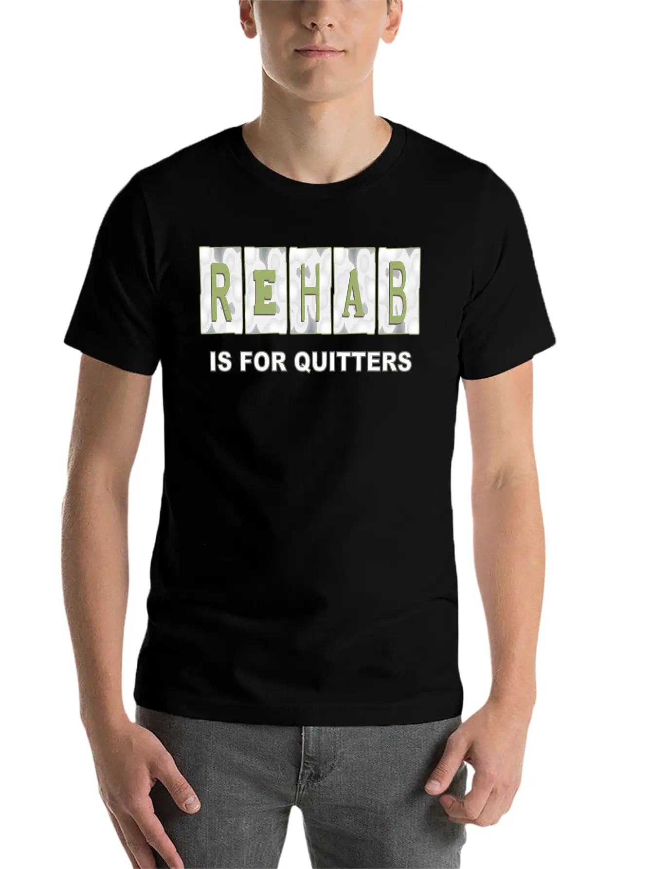 Rehab Is For Quitters Soft Cotton Short Sleeve Tee – Unisex Wardrobe Staple