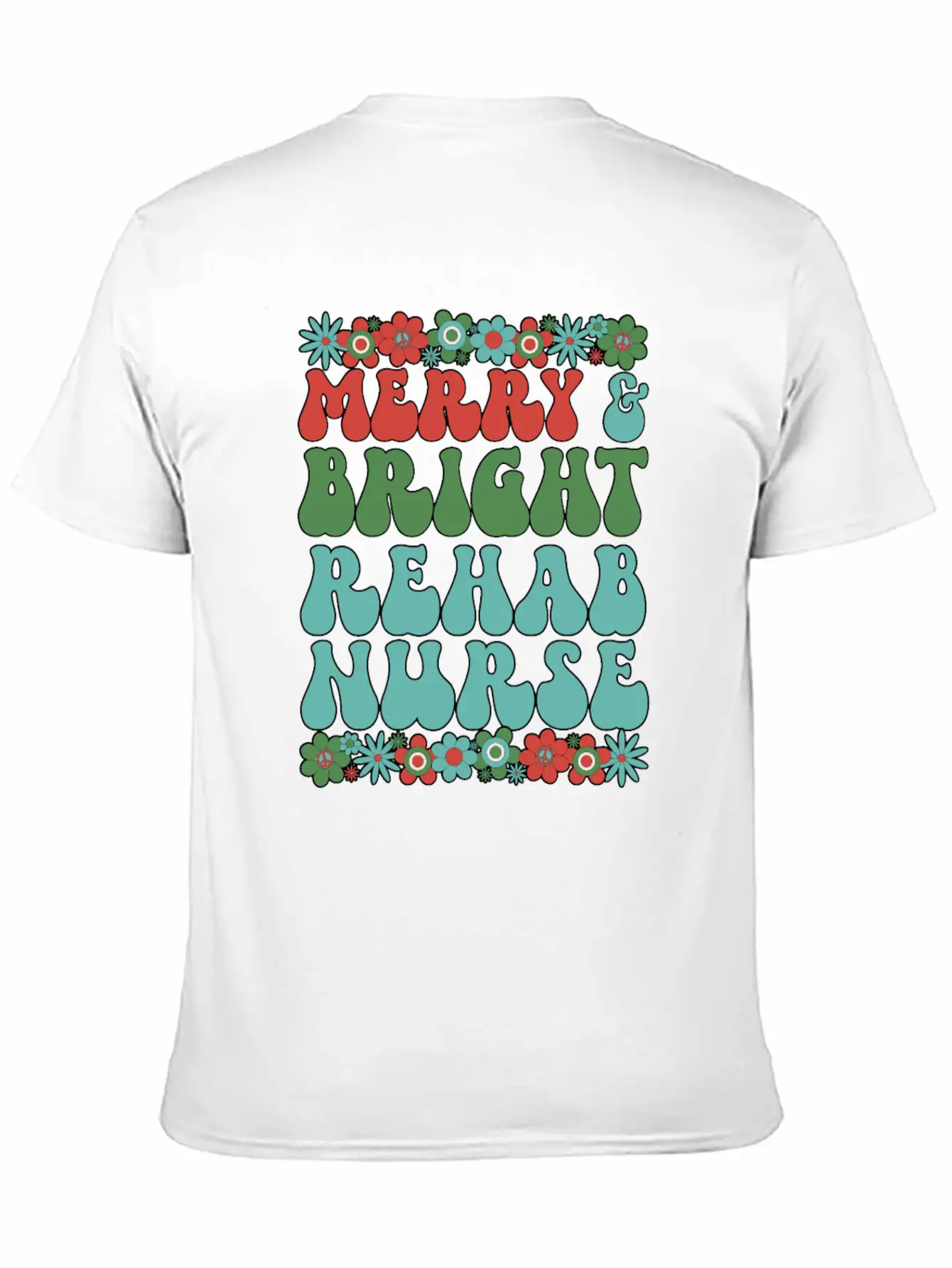 Rehab Nurse Christmas Rehabilitation Nursing Xmas Modern Fit Casual T-Shirt – Clean And Versatile Design