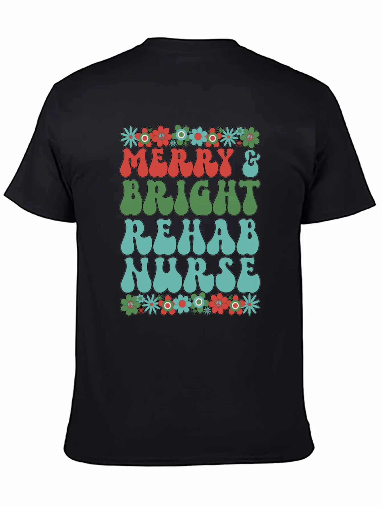 Rehab Nurse Christmas Rehabilitation Nursing Xmas Modern Fit Casual T-Shirt – Clean And Versatile Design