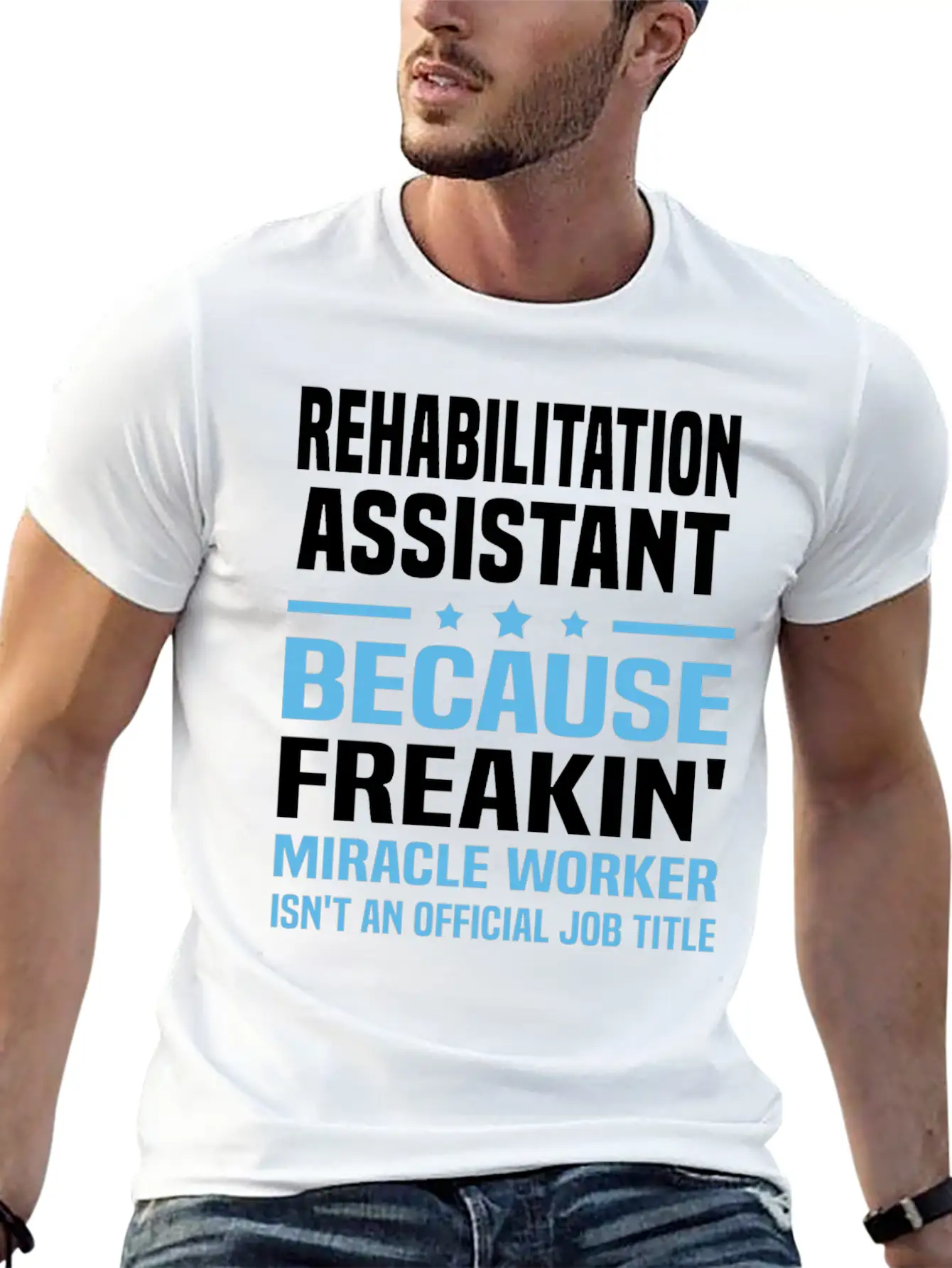 Rehabilitation Assistant Unisex Casual T-Shirt – Clean Design For Daily Comfort