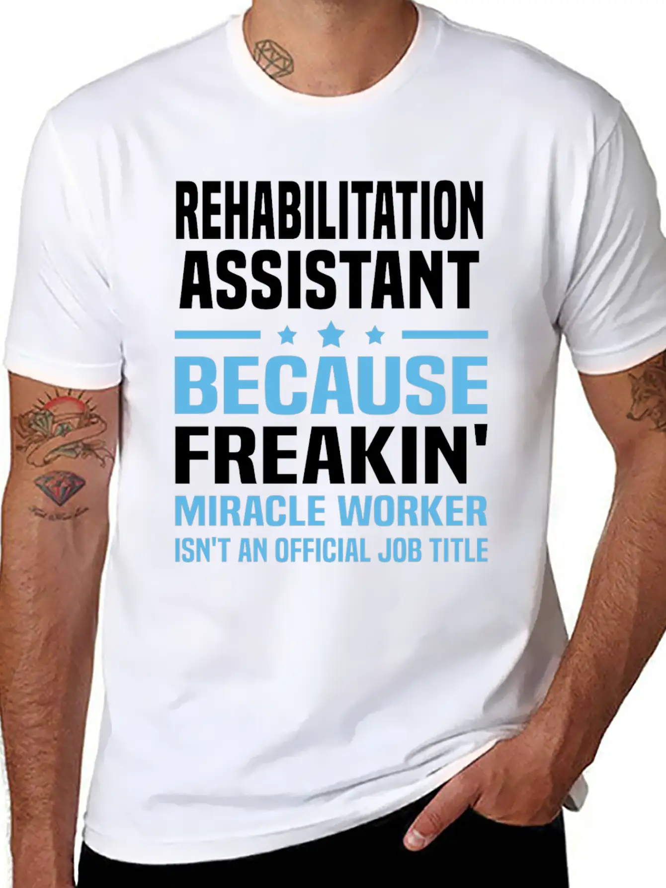 Rehabilitation Assistant Unisex Casual T-Shirt – Clean Design For Daily Comfort