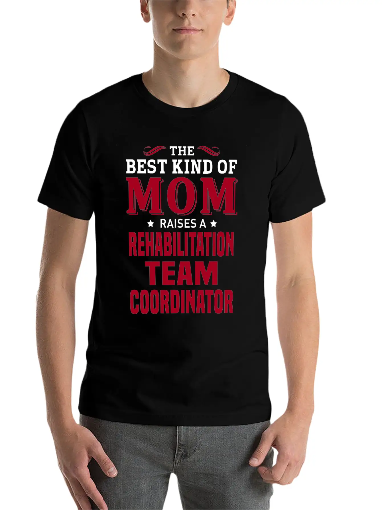 Rehabilitation Team Coordinator Lightweight Cotton T-Shirt – Daily Comfort Graphic Shirt