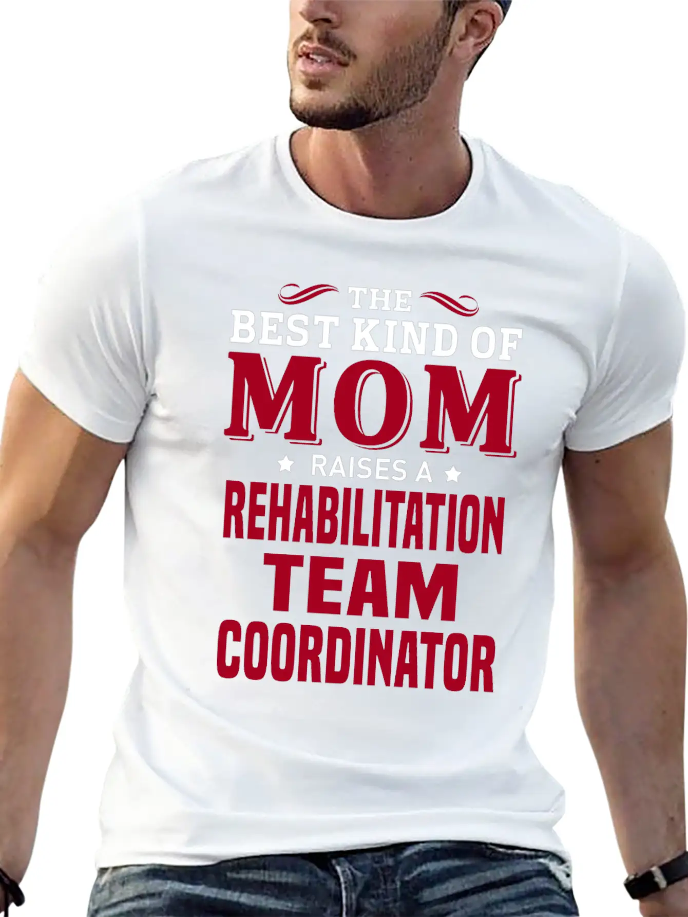 Rehabilitation Team Coordinator Lightweight Cotton T-Shirt – Daily Comfort Graphic Shirt