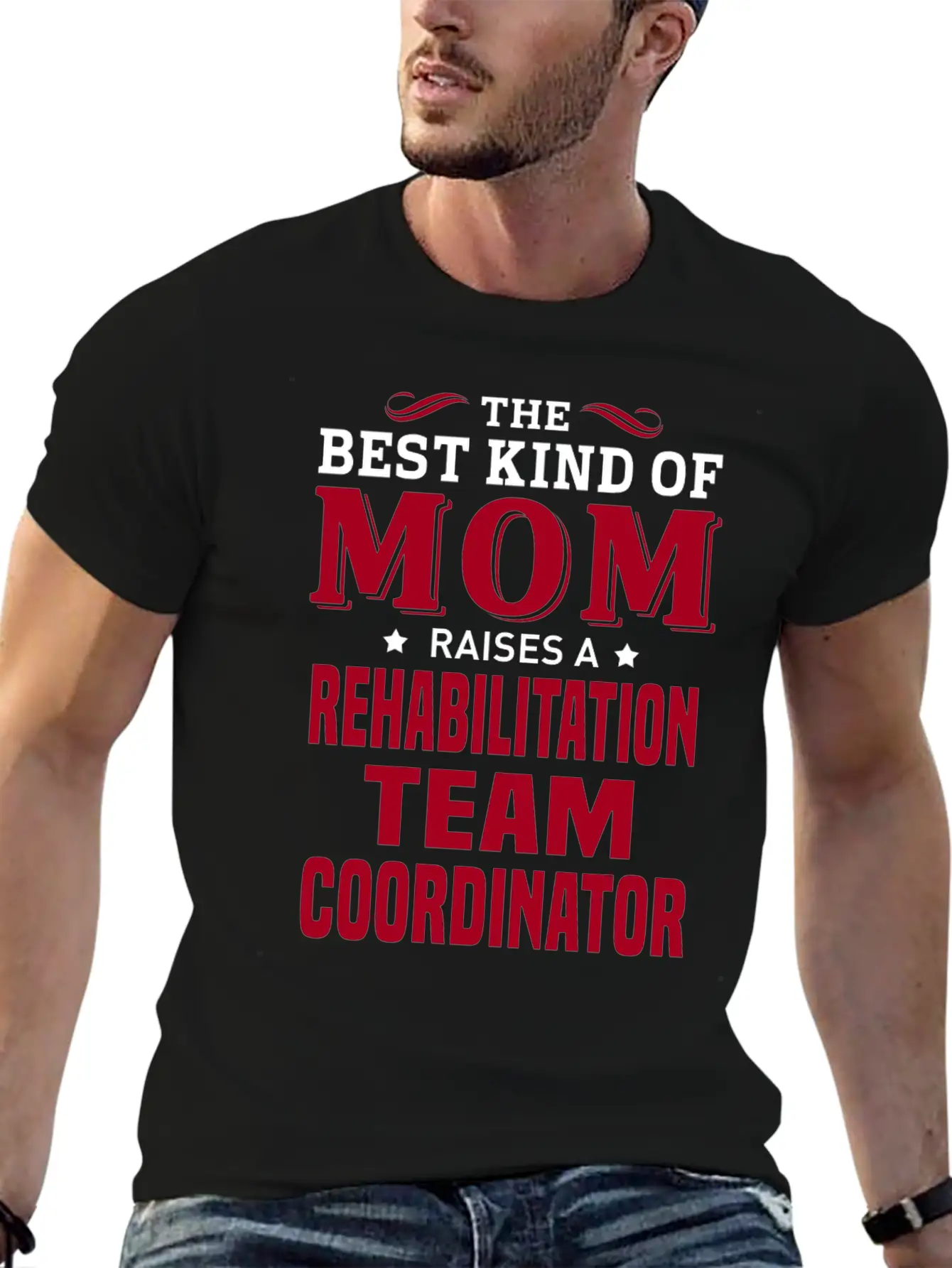 Rehabilitation Team Coordinator Lightweight Cotton T-Shirt – Daily Comfort Graphic Shirt