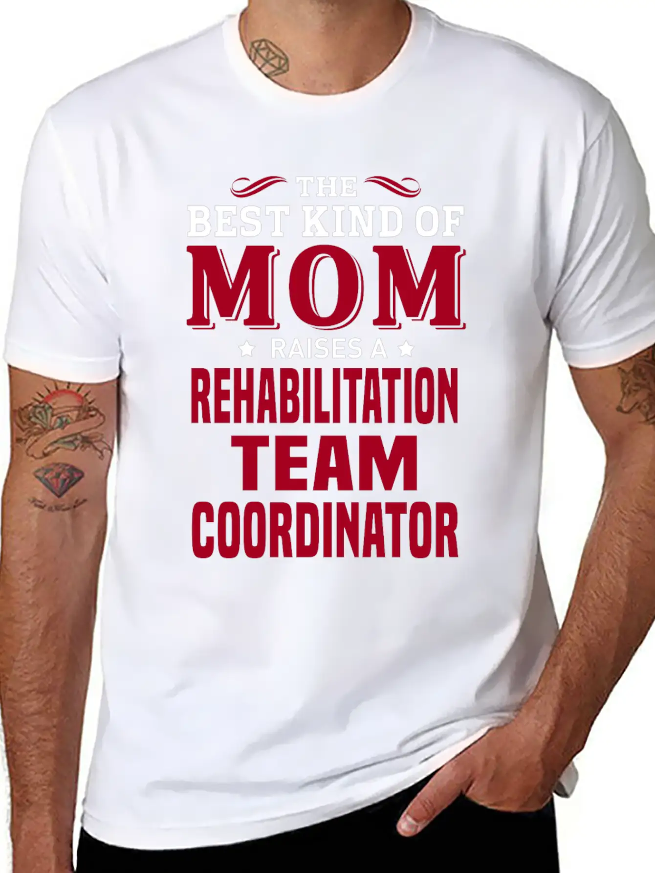Rehabilitation Team Coordinator Lightweight Cotton T-Shirt – Daily Comfort Graphic Shirt
