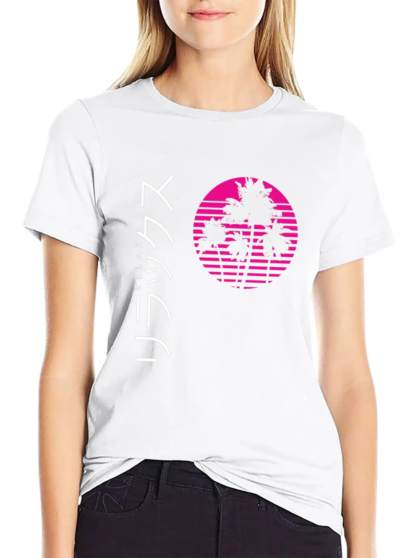 Relax 80S 90S Fashion Aesthetic Vaporwave Japan St Essential Cotton Tee For Daily Outfits – Unisex Style