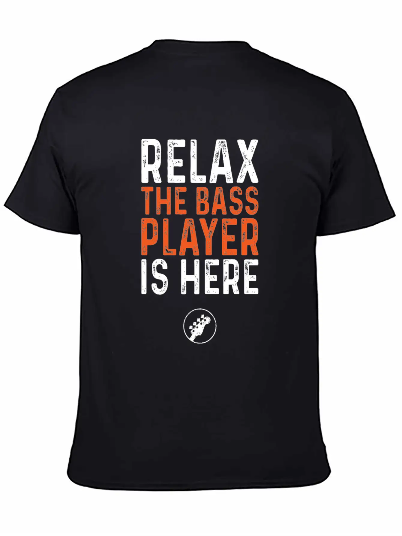 Relax The Bass Player Is Here, Bass Guitar Soft Cotton Short Sleeve Tee – Unisex Wardrobe Staple