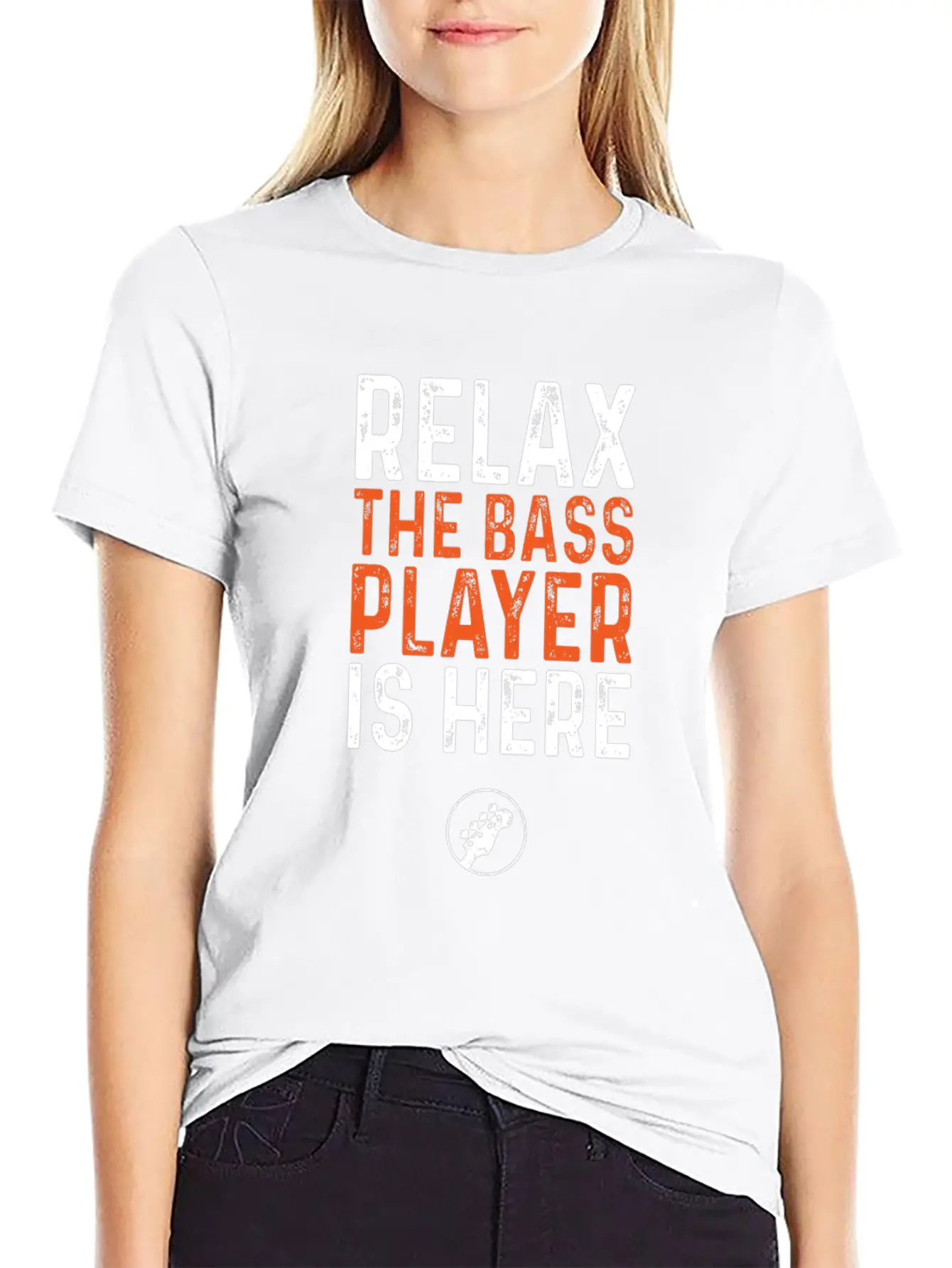 Relax The Bass Player Is Here, Bass Guitar Soft Cotton Short Sleeve Tee – Unisex Wardrobe Staple