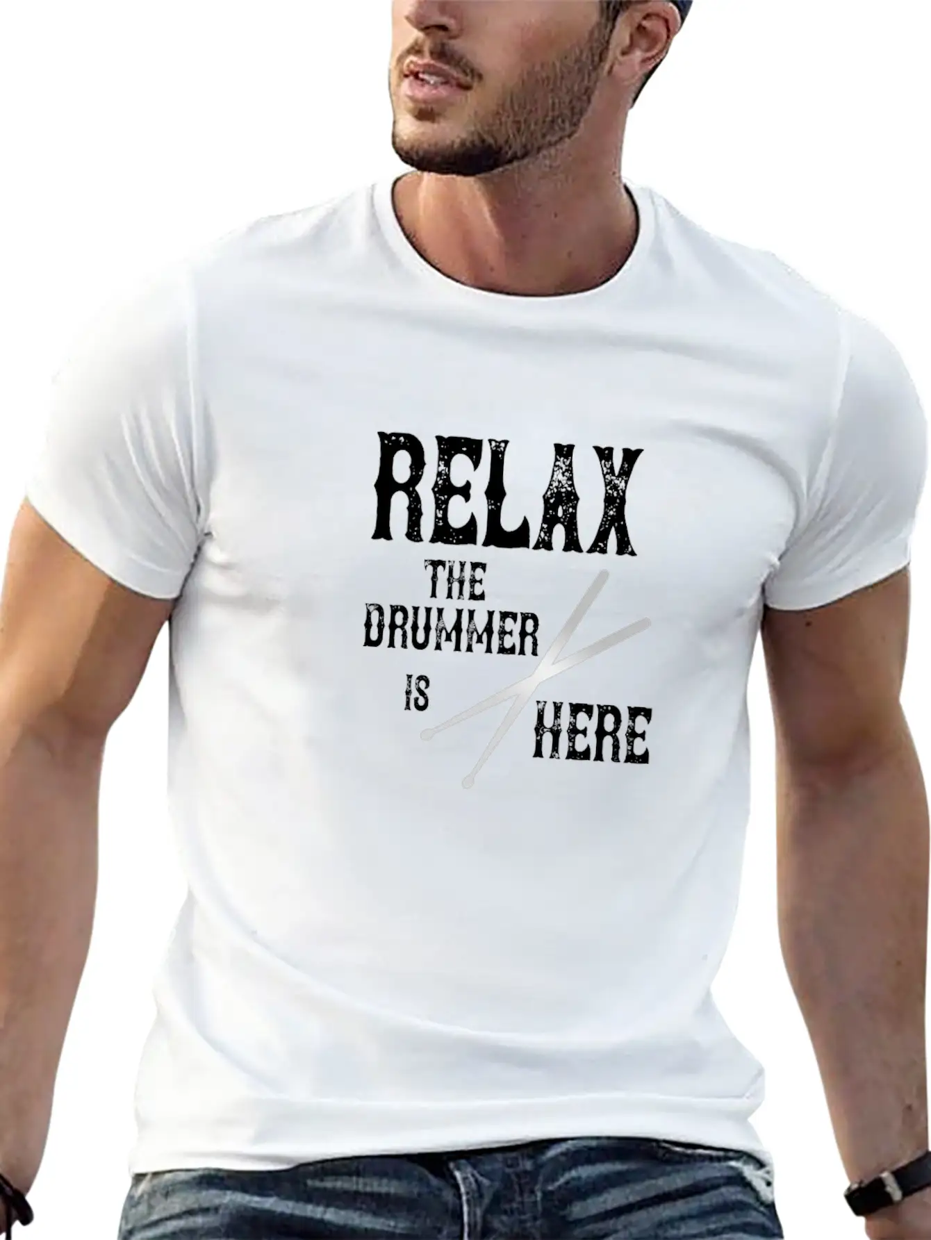 Relax! The Drummer Is Here! Soft Cotton Short Sleeve Tee – Unisex Wardrobe Staple