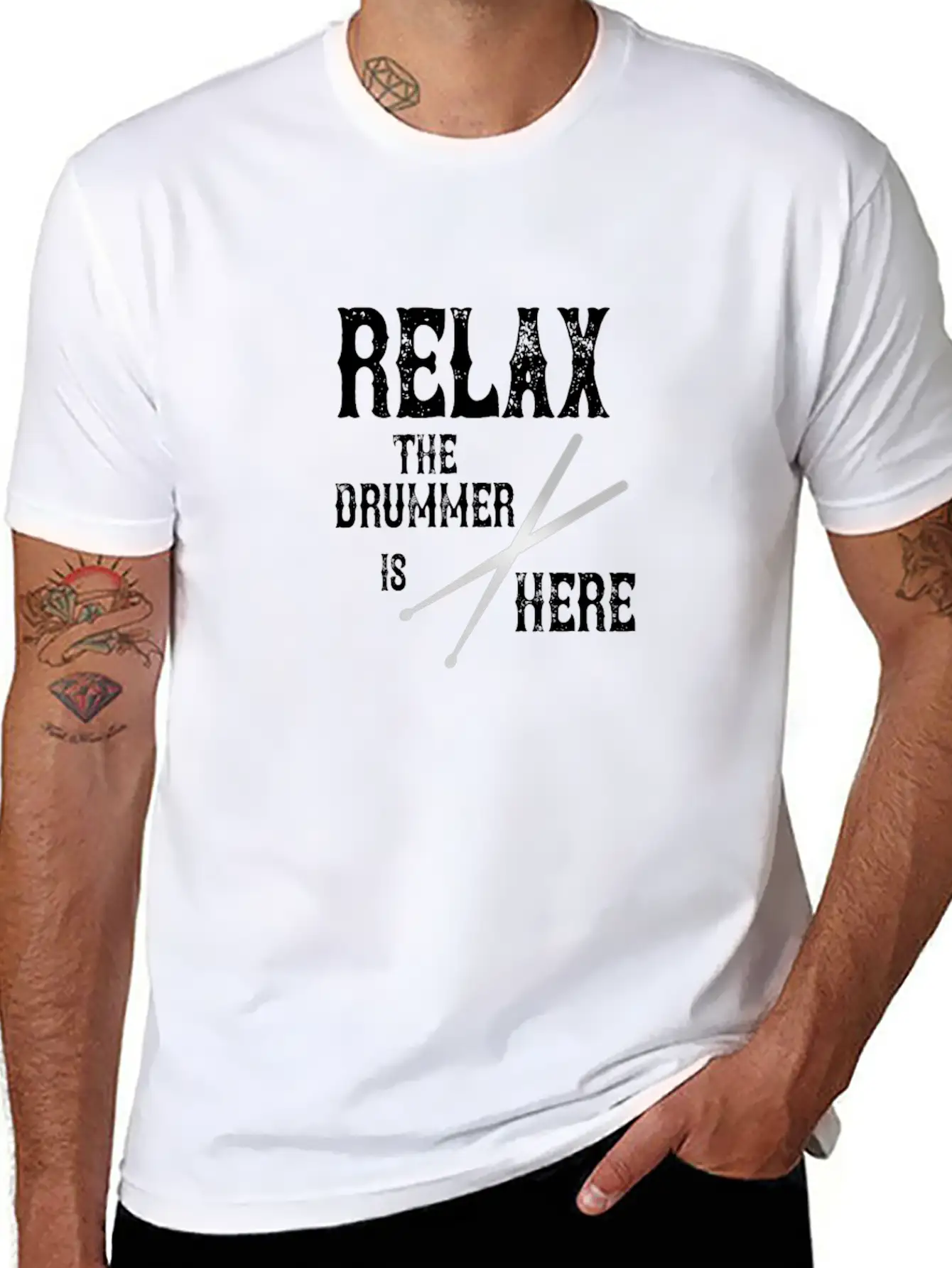 Relax! The Drummer Is Here! Soft Cotton Short Sleeve Tee – Unisex Wardrobe Staple