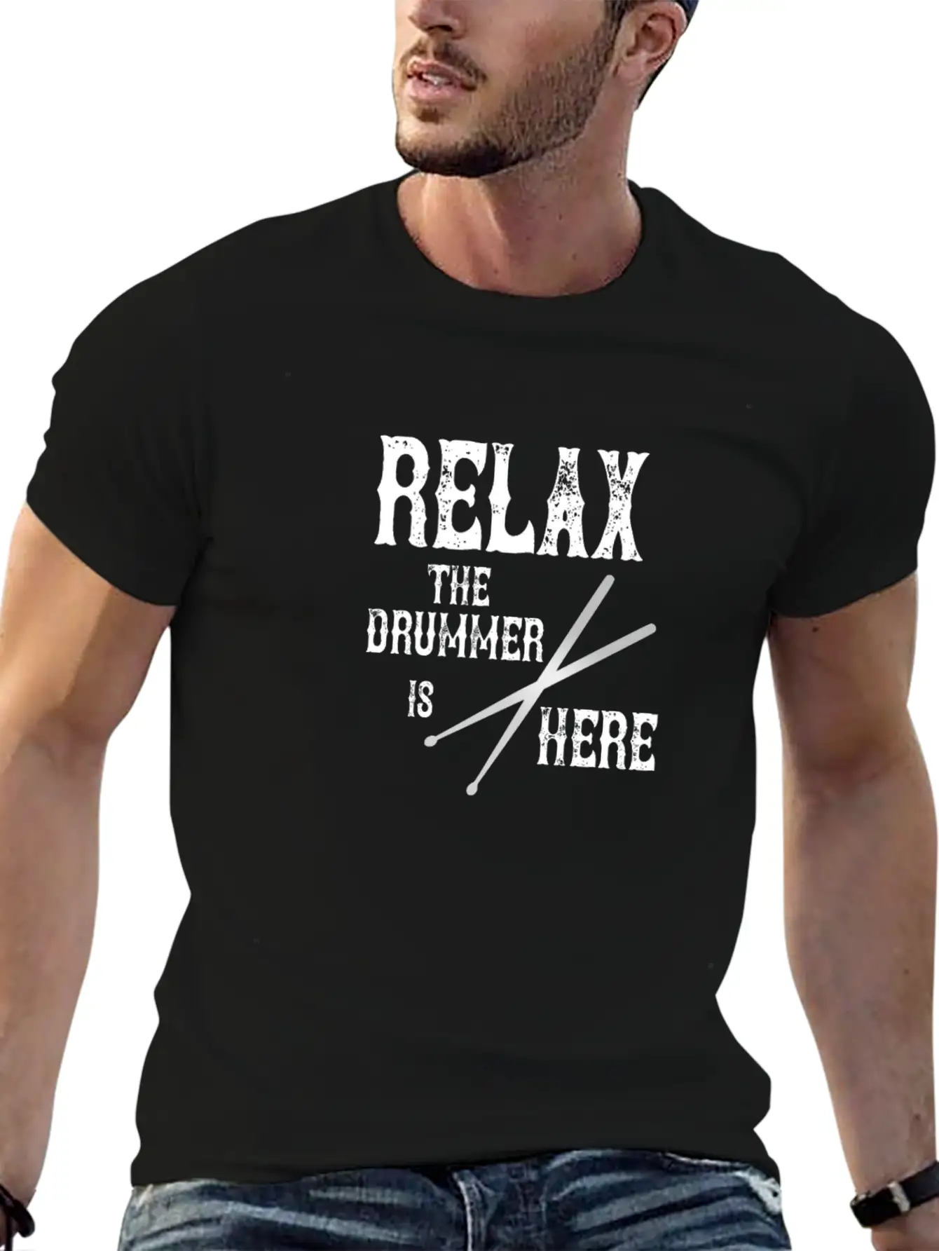 Relax! The Drummer Is Here! Soft Cotton Short Sleeve Tee – Unisex Wardrobe Staple