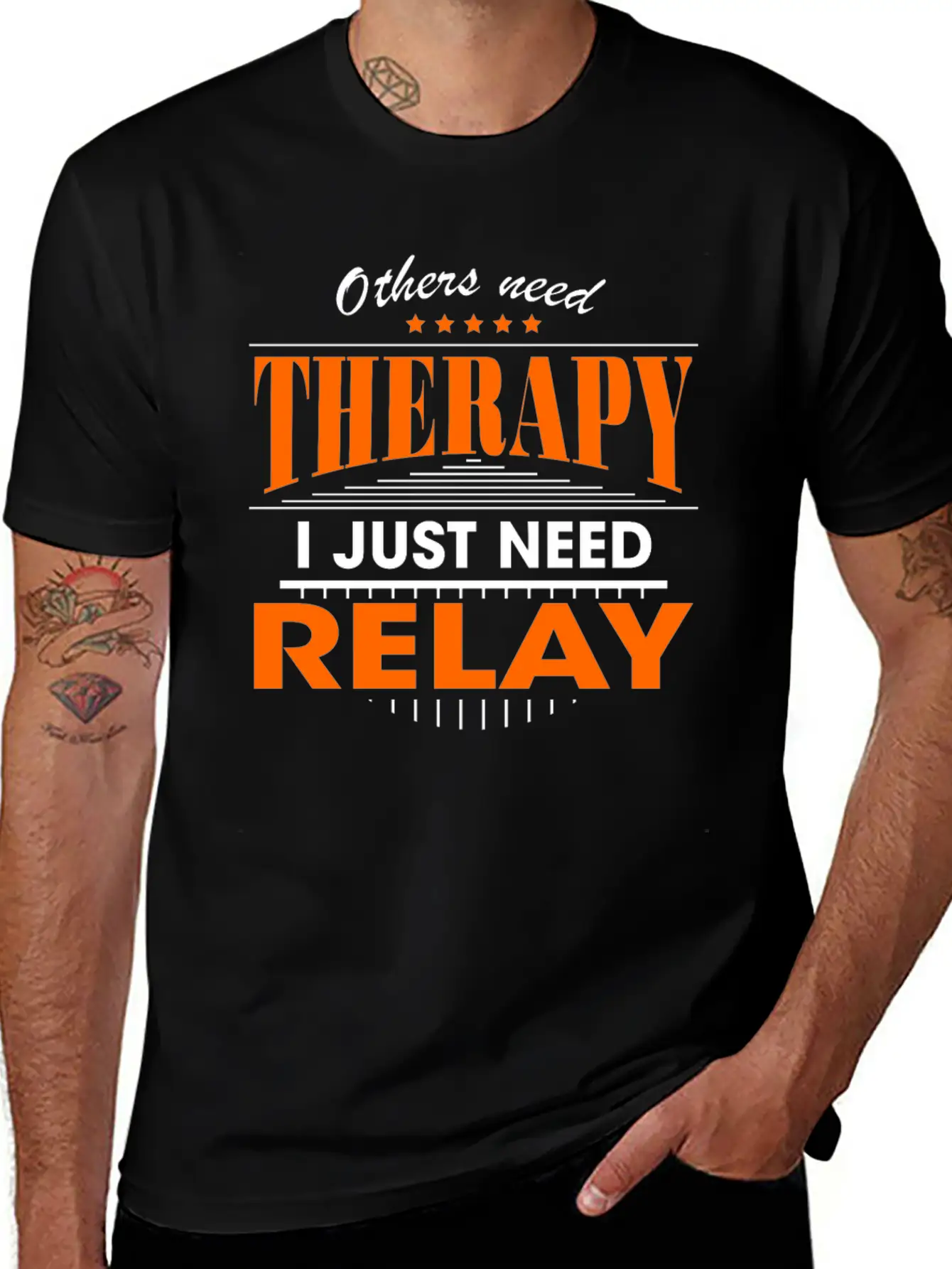 Relay Is My Therapy Lightweight Cotton T-Shirt – Daily Comfort Graphic Shirt