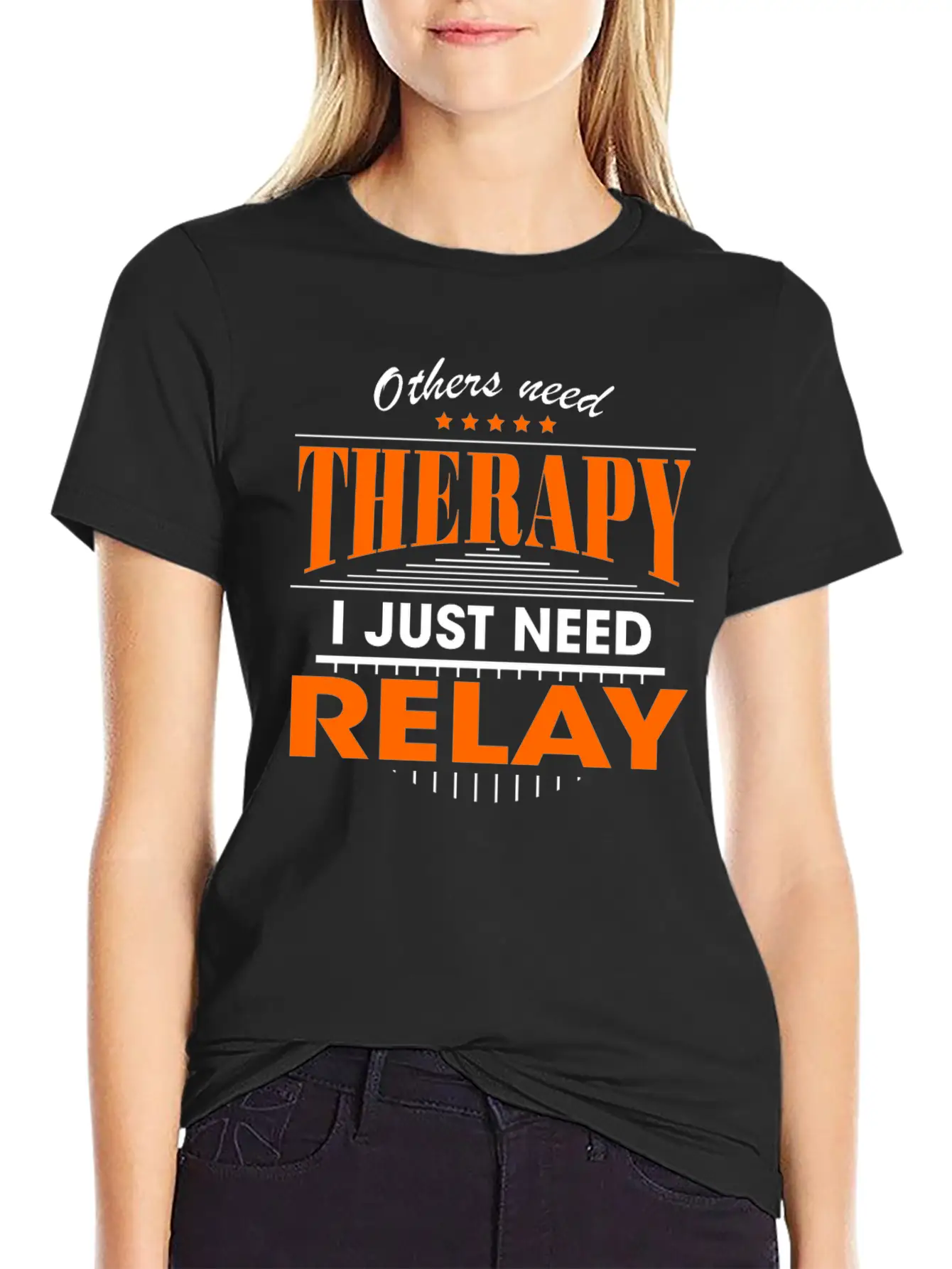 Relay Is My Therapy Lightweight Cotton T-Shirt – Daily Comfort Graphic Shirt