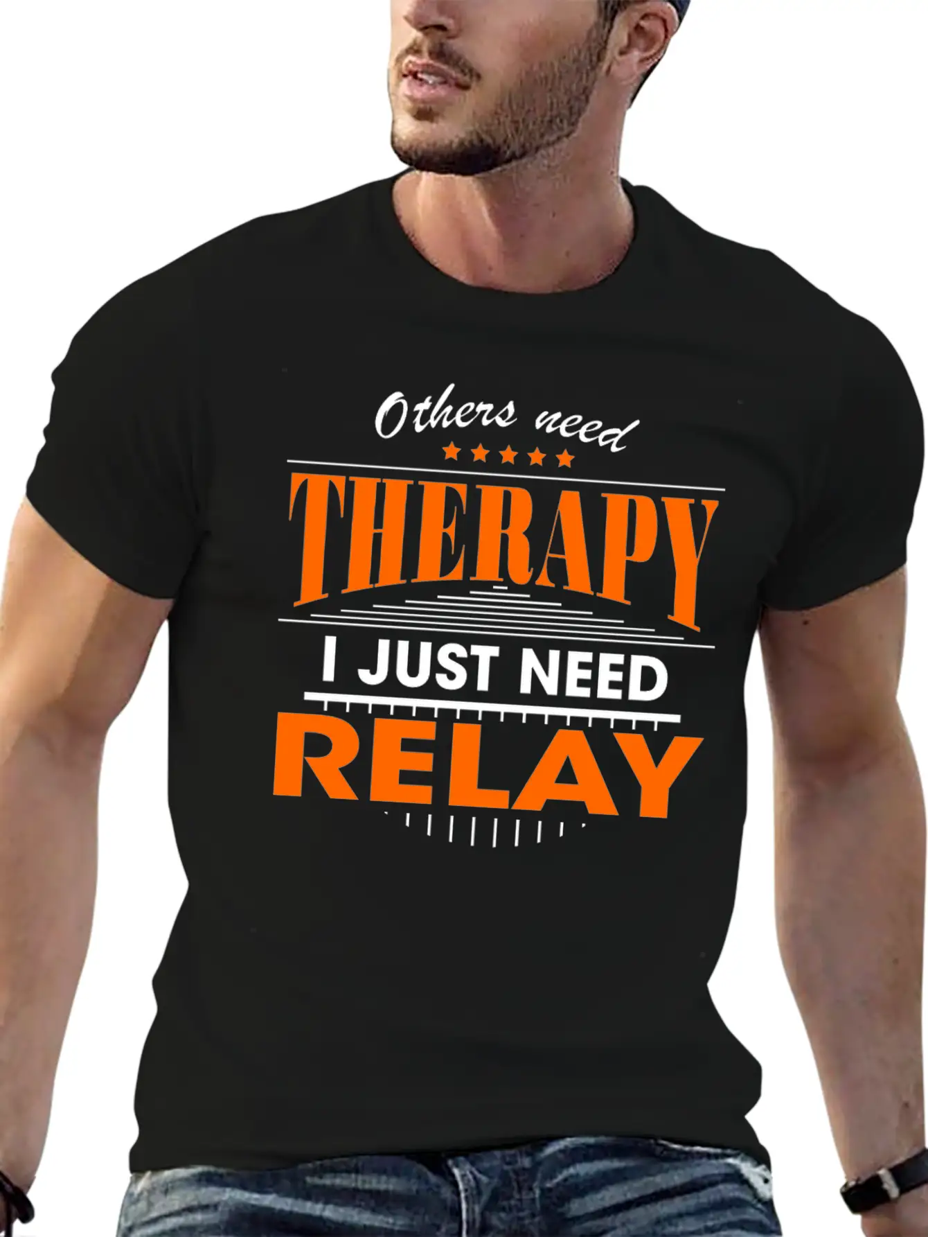 Relay Is My Therapy Lightweight Cotton T-Shirt – Daily Comfort Graphic Shirt