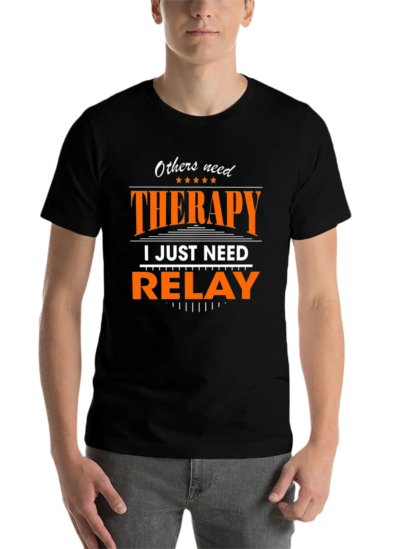 Relay Is My Therapy Lightweight Cotton T-Shirt – Daily Comfort Graphic Shirt