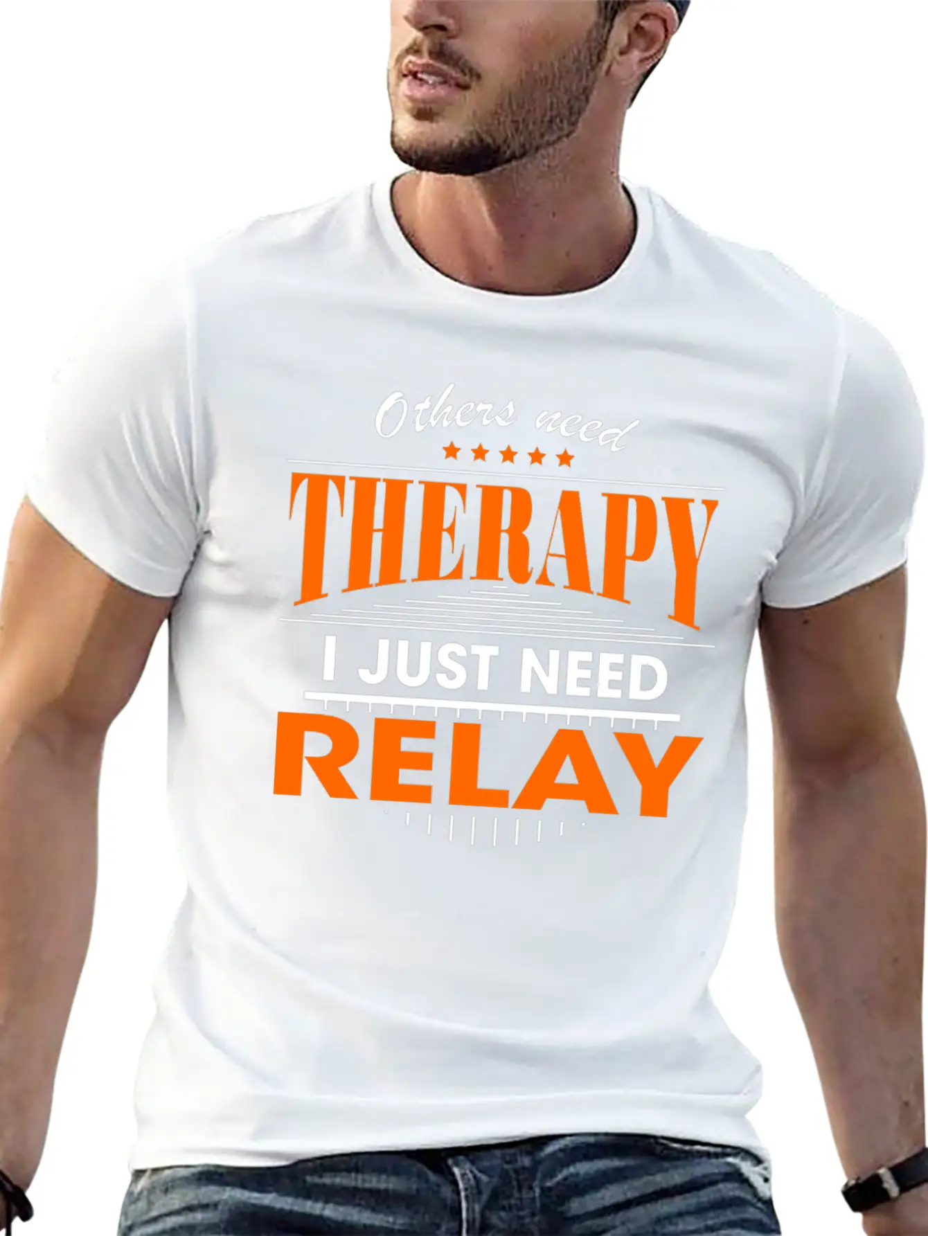 Relay Is My Therapy Lightweight Cotton T-Shirt – Daily Comfort Graphic Shirt