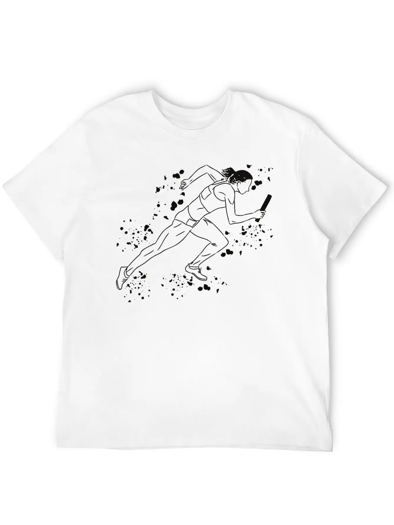 Relay Racer Relay Racing Relay Race Stylish Everyday T-Shirt – Unisex Basic Cotton Tee