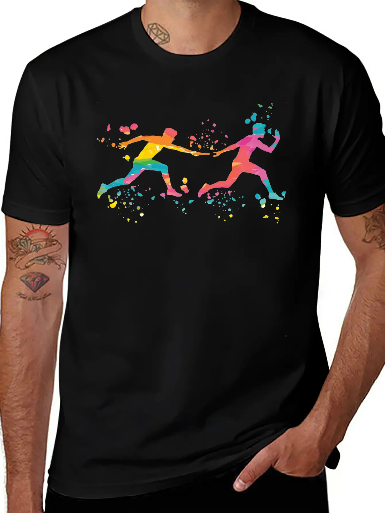 Relay Racer Relay Racing Relay Race Unisex Casual T-Shirt – Clean Design For Daily Comfort