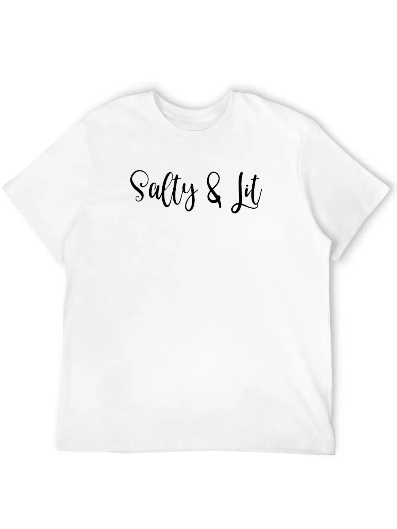 Religious Salt And Light Salty And Lit Lightweight Cotton T-Shirt – Daily Comfort Graphic Shirt