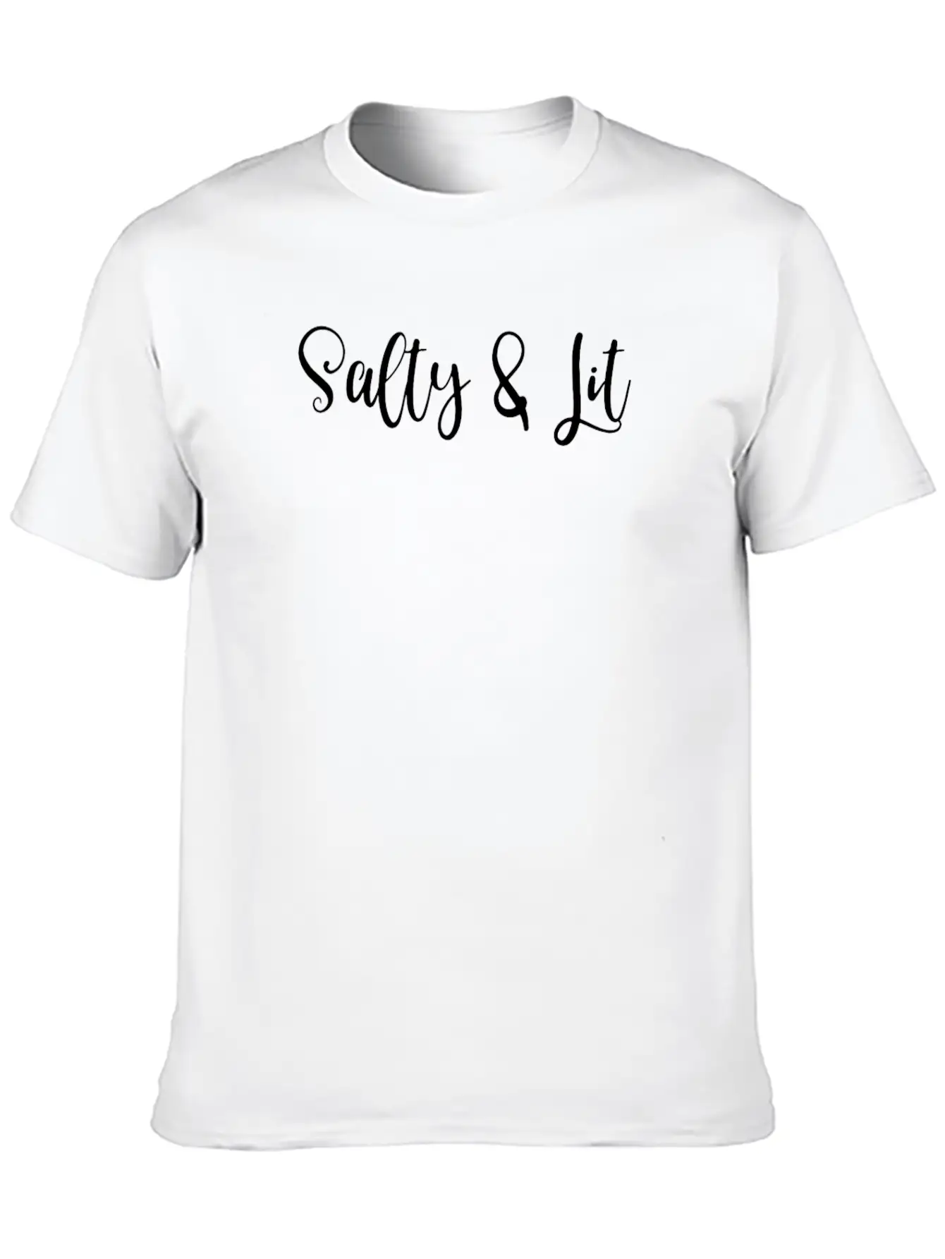 Religious Salt And Light Salty And Lit Lightweight Cotton T-Shirt – Daily Comfort Graphic Shirt