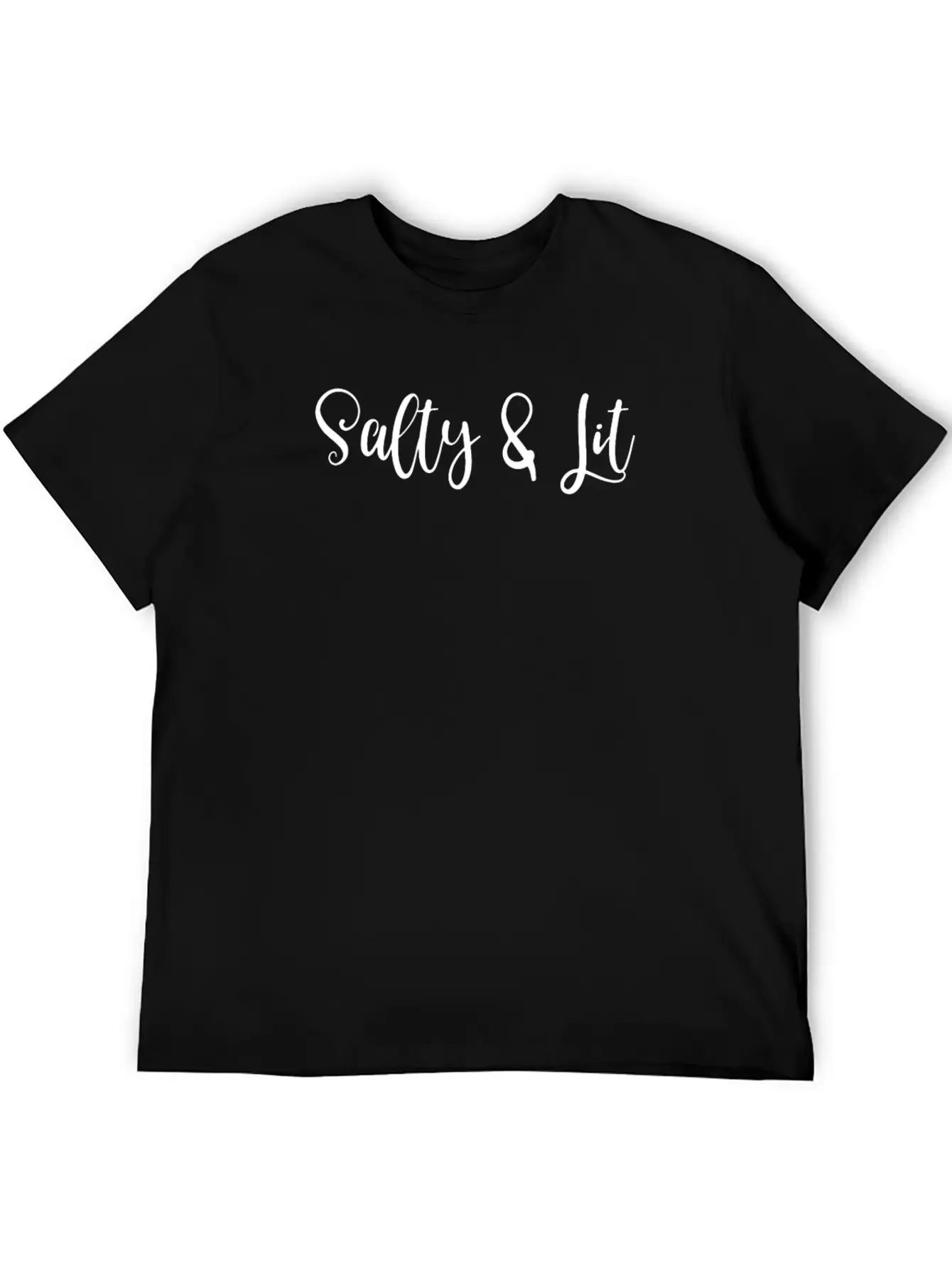 Religious Salt And Light Salty And Lit Lightweight Cotton T-Shirt – Daily Comfort Graphic Shirt