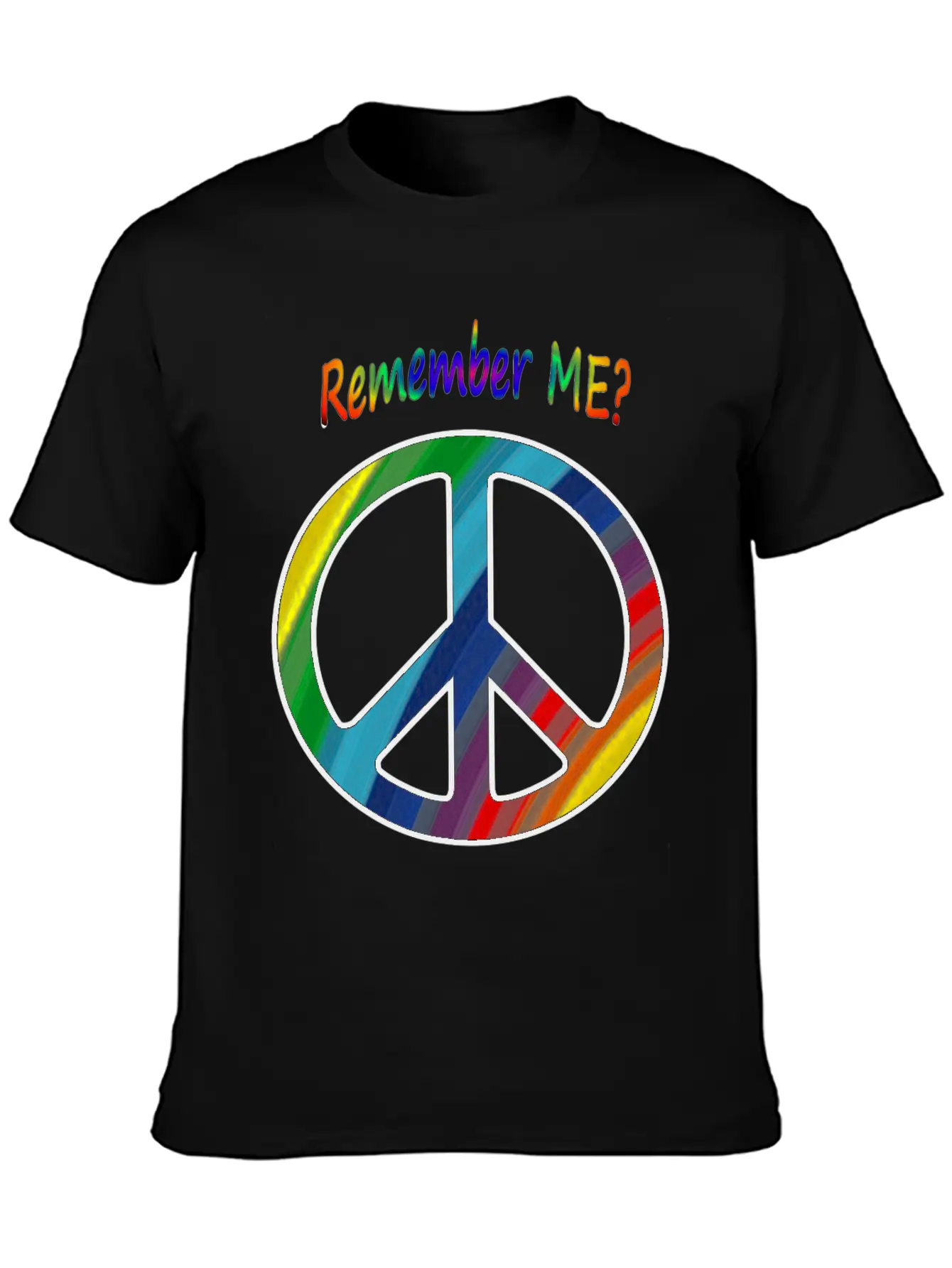Remember Me - Peace Sign Essential Cotton Tee For Daily Outfits – Unisex Style