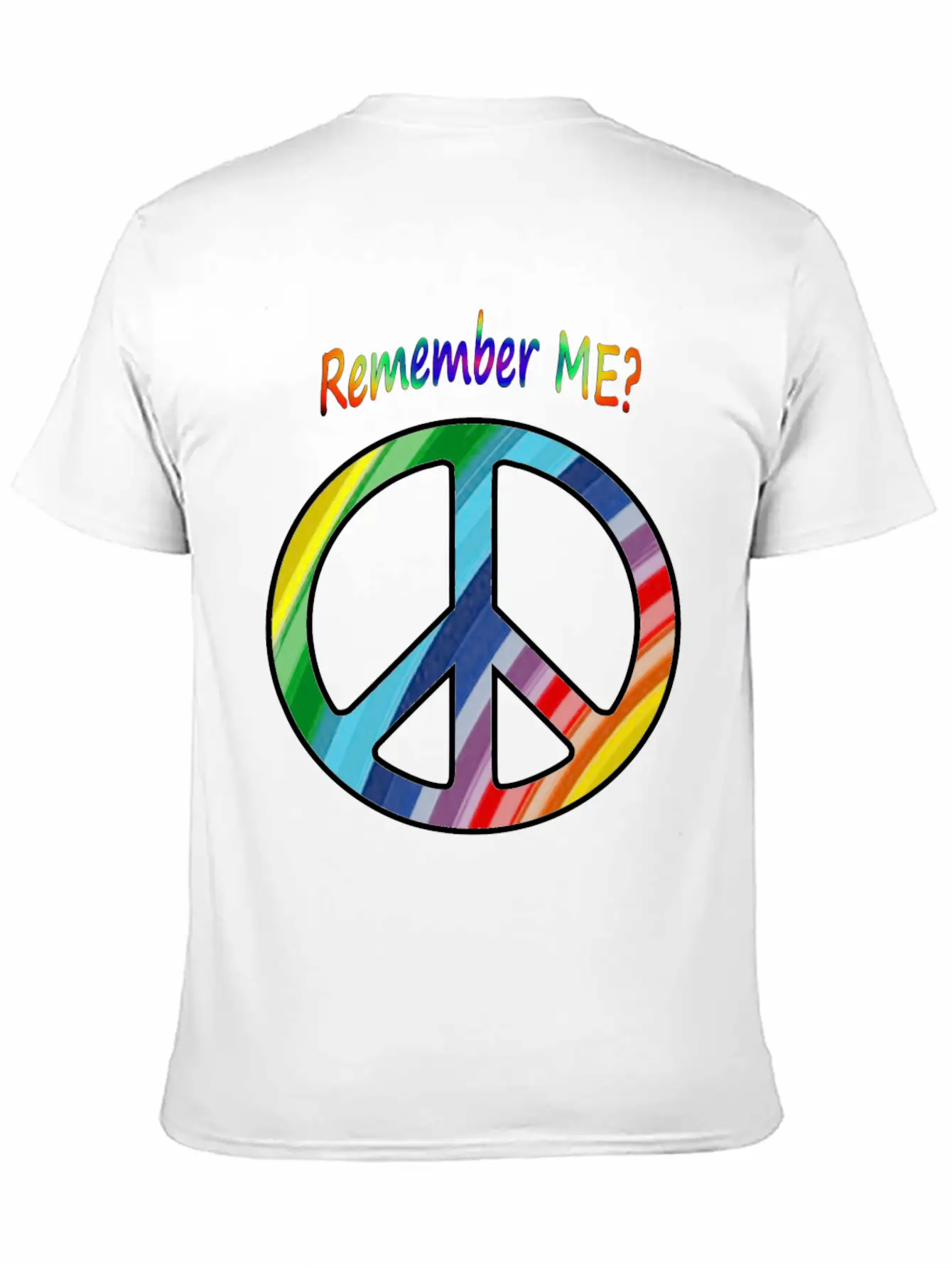 Remember Me - Peace Sign Essential Cotton Tee For Daily Outfits – Unisex Style