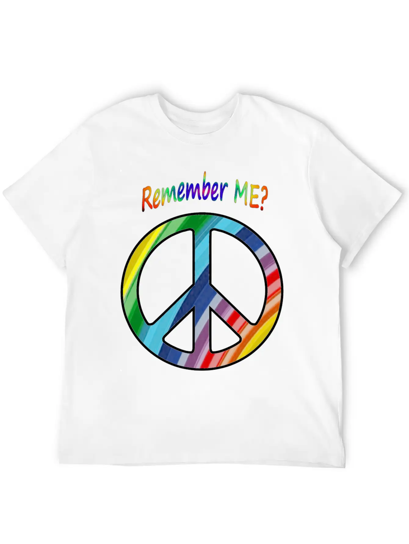 Remember Me - Peace Sign Essential Cotton Tee For Daily Outfits – Unisex Style