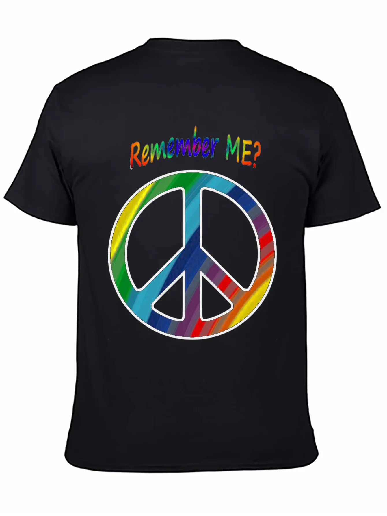 Remember Me - Peace Sign Essential Cotton Tee For Daily Outfits – Unisex Style