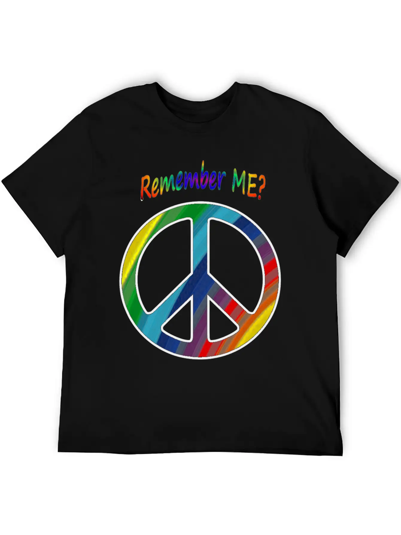 Remember Me - Peace Sign Essential Cotton Tee For Daily Outfits – Unisex Style