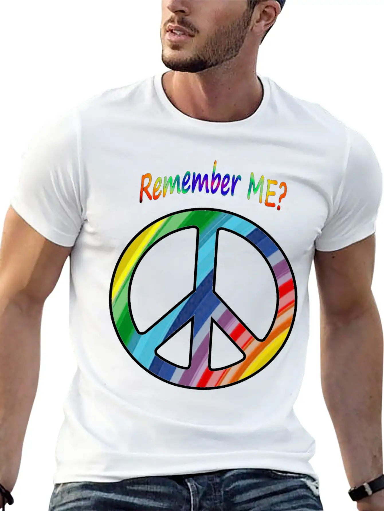 Remember Me - Peace Sign Essential Cotton Tee For Daily Outfits – Unisex Style