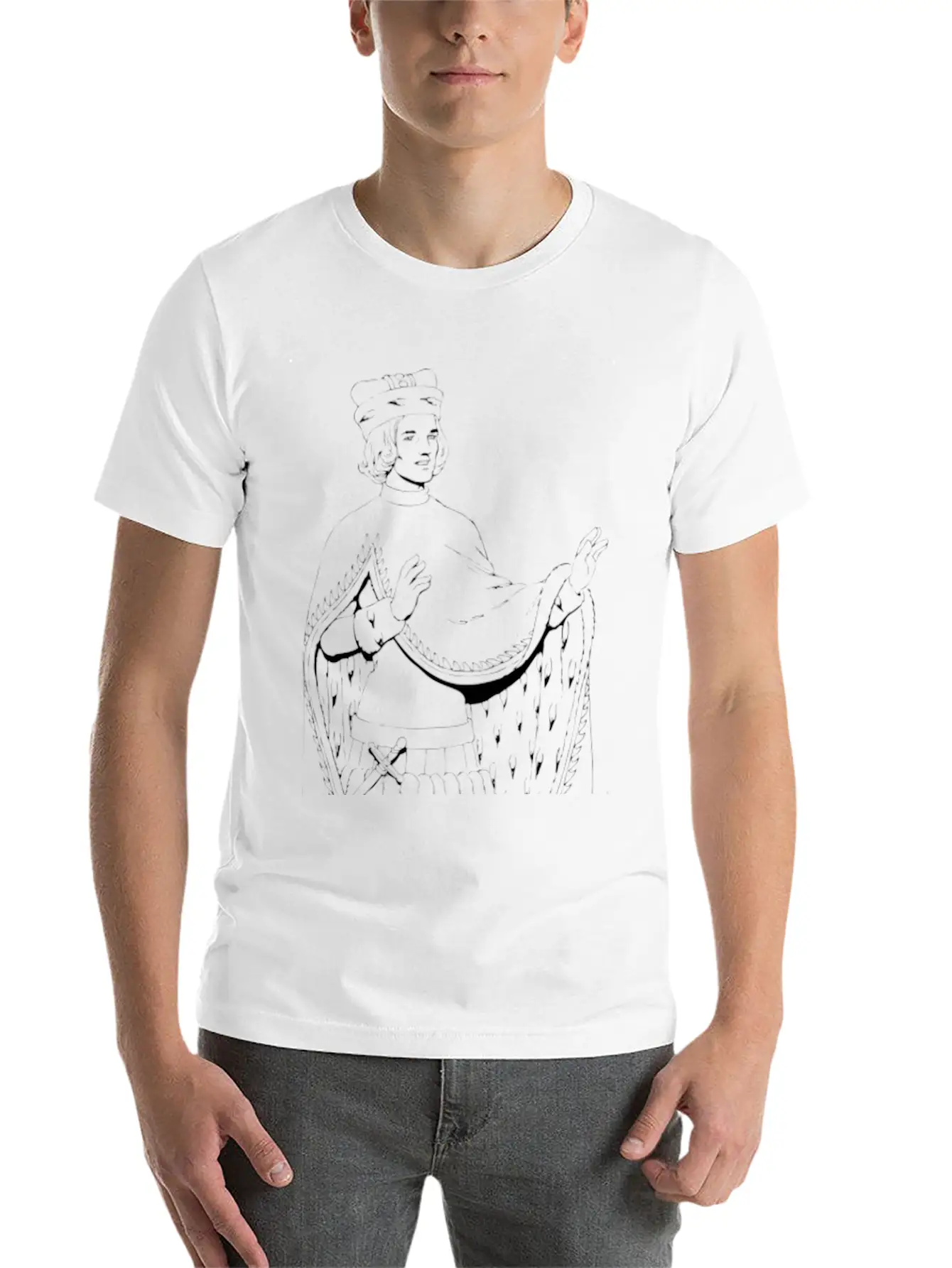 Renaissance Of Traditional Character Basic Graphic T-Shirt – Daily Comfort In Soft Cotton