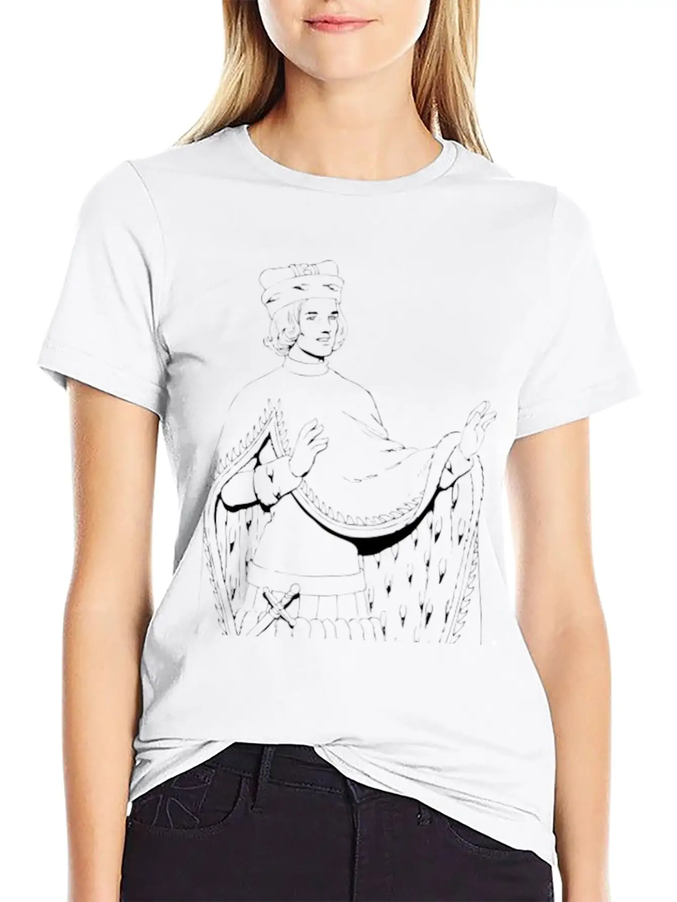 Renaissance Of Traditional Character Basic Graphic T-Shirt – Daily Comfort In Soft Cotton