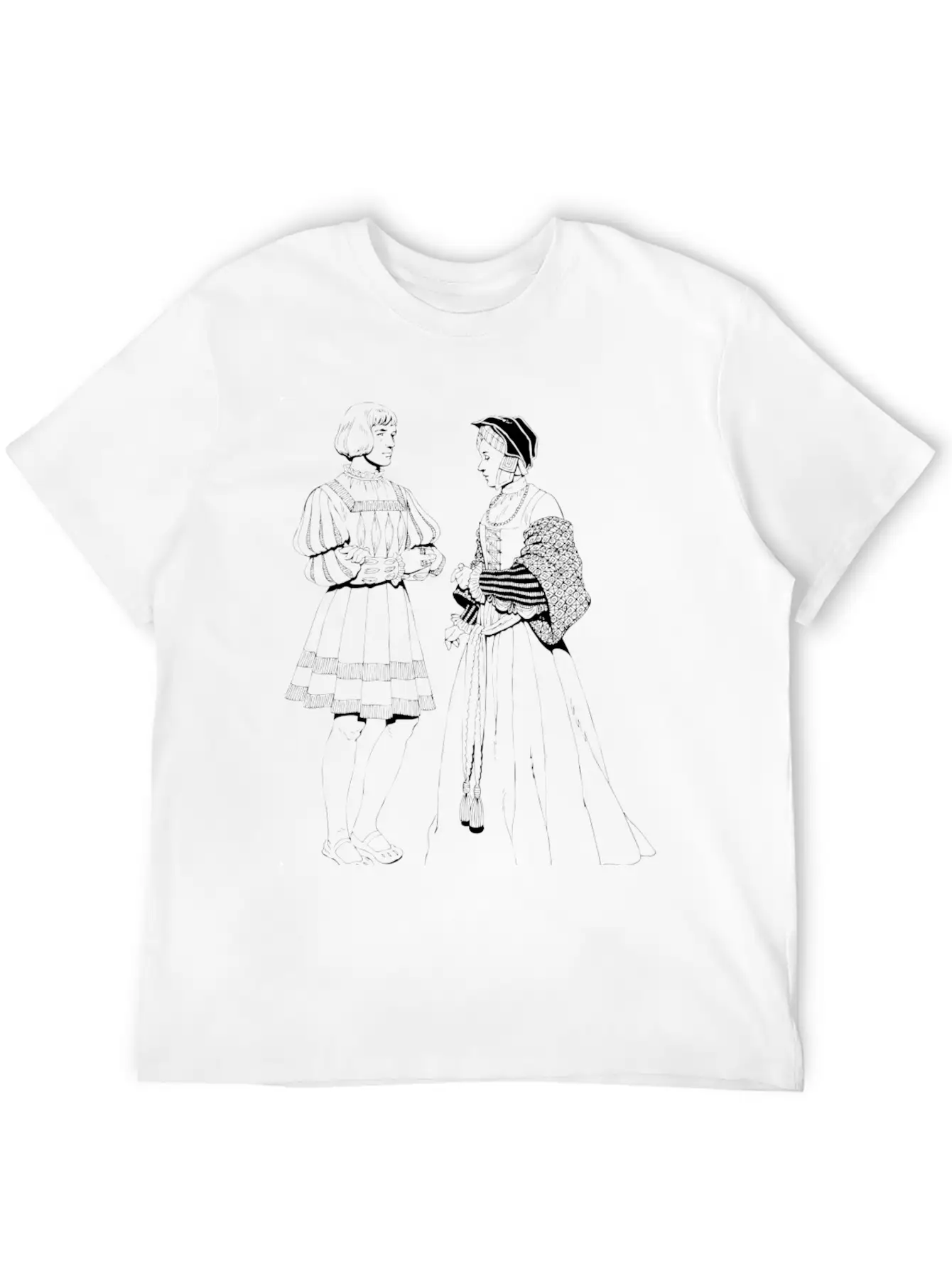 Renaissance Of Traditional Character Essential Cotton Tee For Daily Outfits – Unisex Style