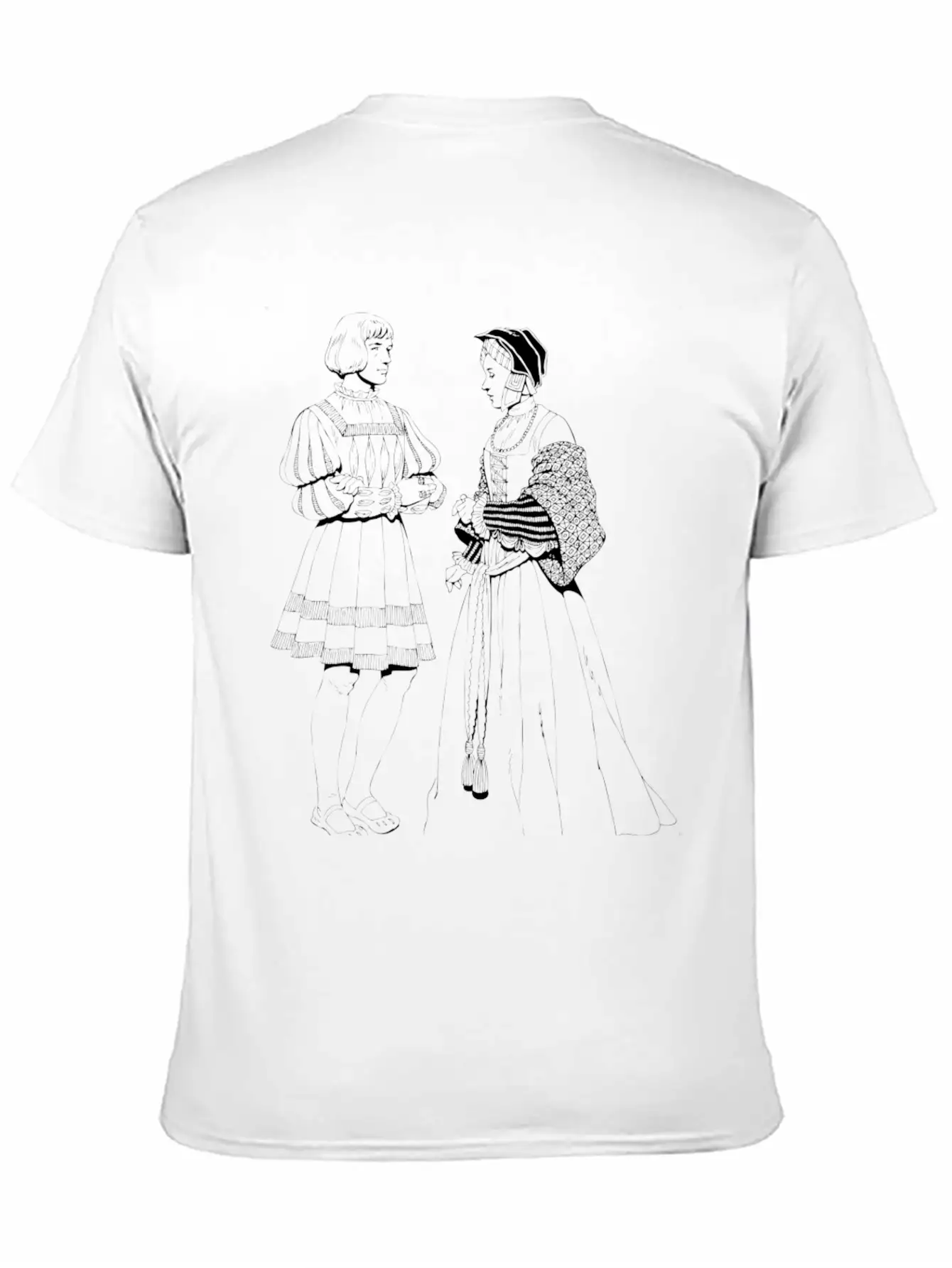 Renaissance Of Traditional Character Essential Cotton Tee For Daily Outfits – Unisex Style