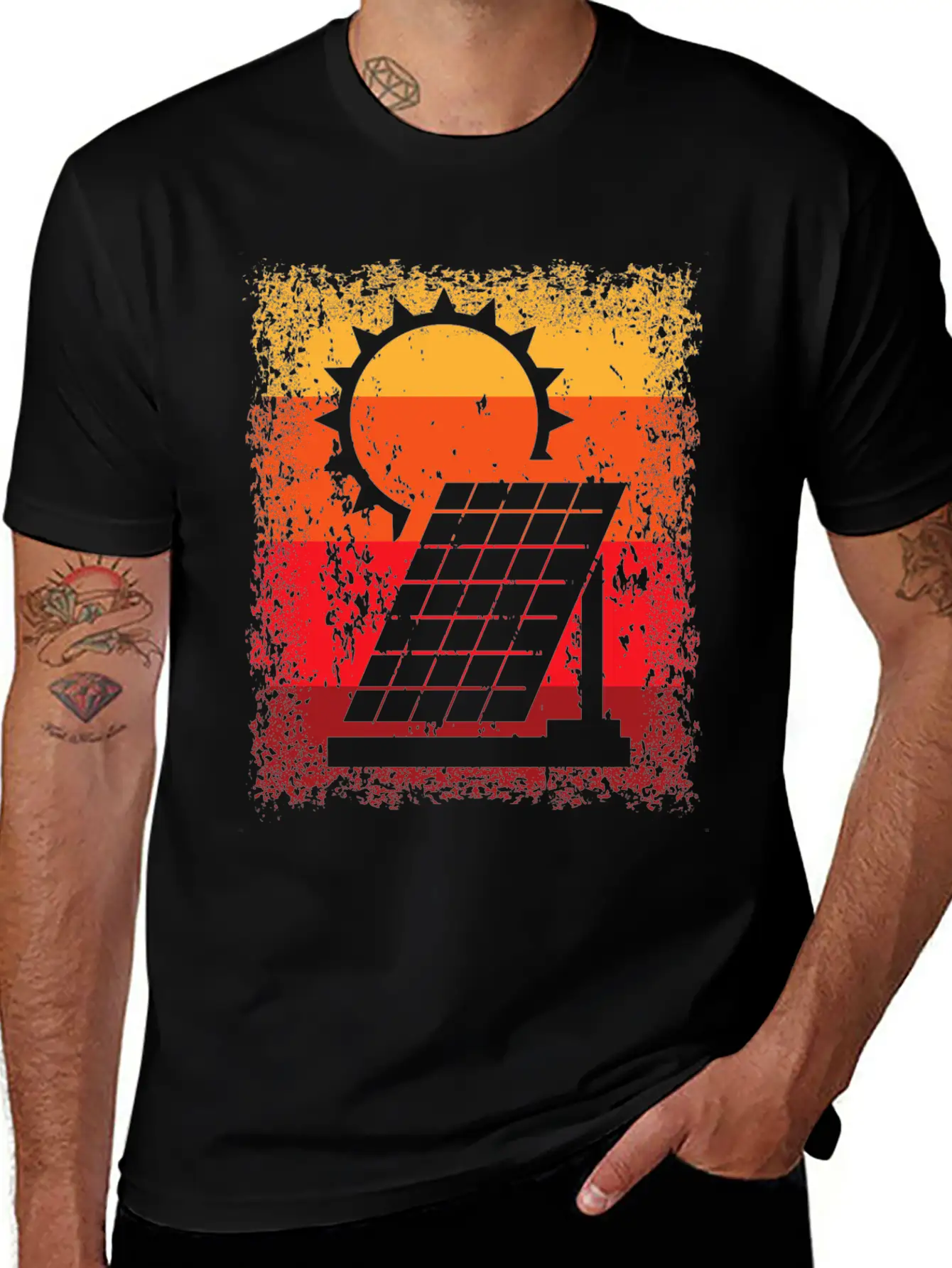 Renewable Energy Solar Power Energy Photovoltaic Relaxed Everyday Tee – Lightweight And Durable Cotton