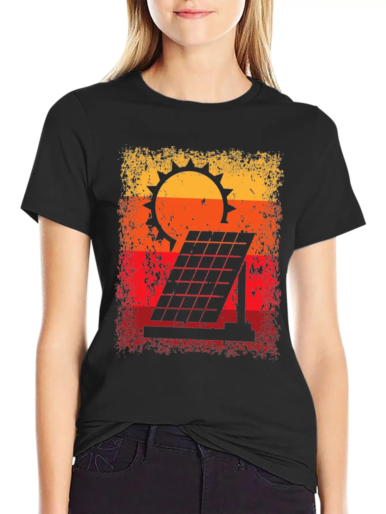 Renewable Energy Solar Power Energy Photovoltaic Relaxed Everyday Tee – Lightweight And Durable Cotton