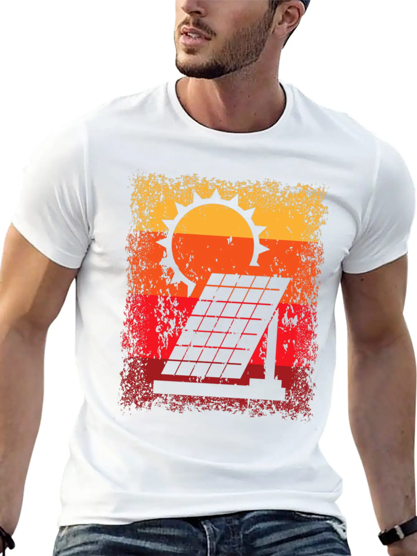 Renewable Energy Solar Power Energy Photovoltaic Relaxed Everyday Tee – Lightweight And Durable Cotton