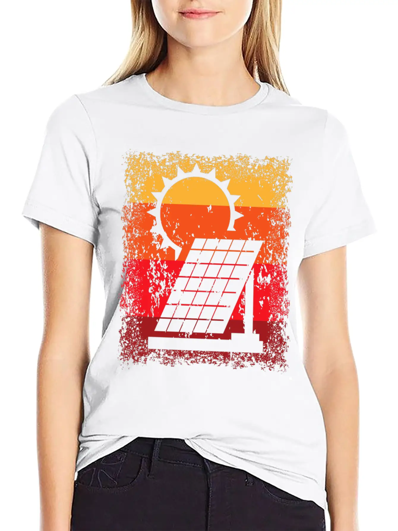 Renewable Energy Solar Power Energy Photovoltaic Relaxed Everyday Tee – Lightweight And Durable Cotton