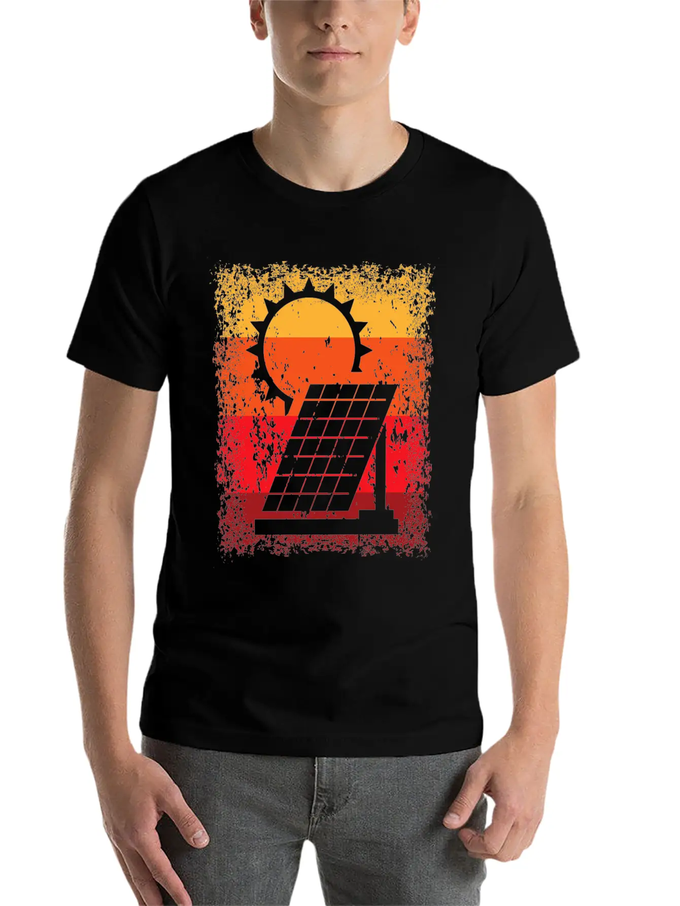 Renewable Energy Solar Power Energy Photovoltaic Relaxed Everyday Tee – Lightweight And Durable Cotton