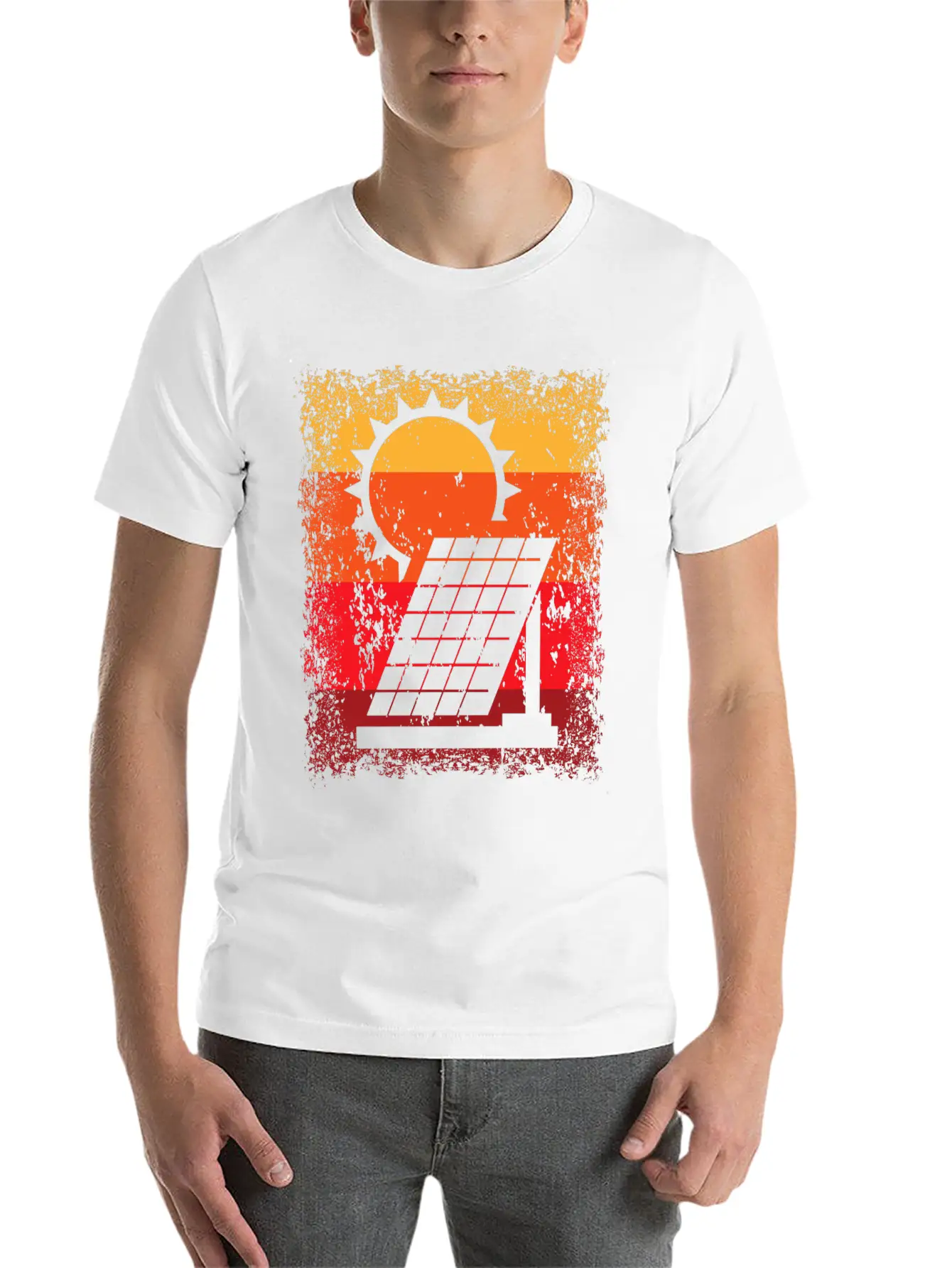 Renewable Energy Solar Power Energy Photovoltaic Relaxed Everyday Tee – Lightweight And Durable Cotton